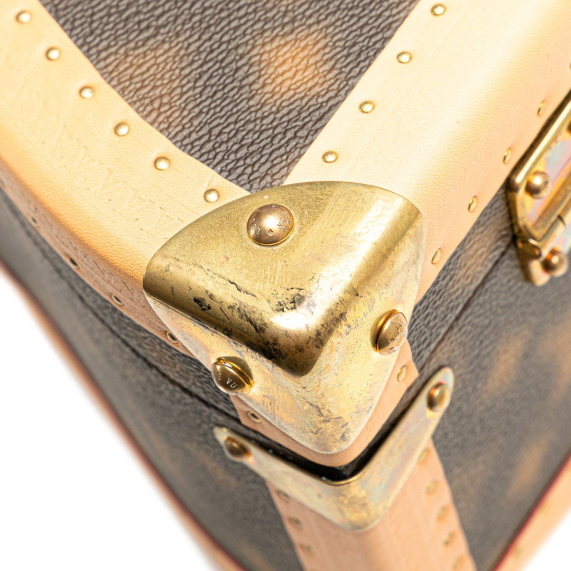 Louis Vuitton Brown Pvc Leather Handbag (Pre-Owned)