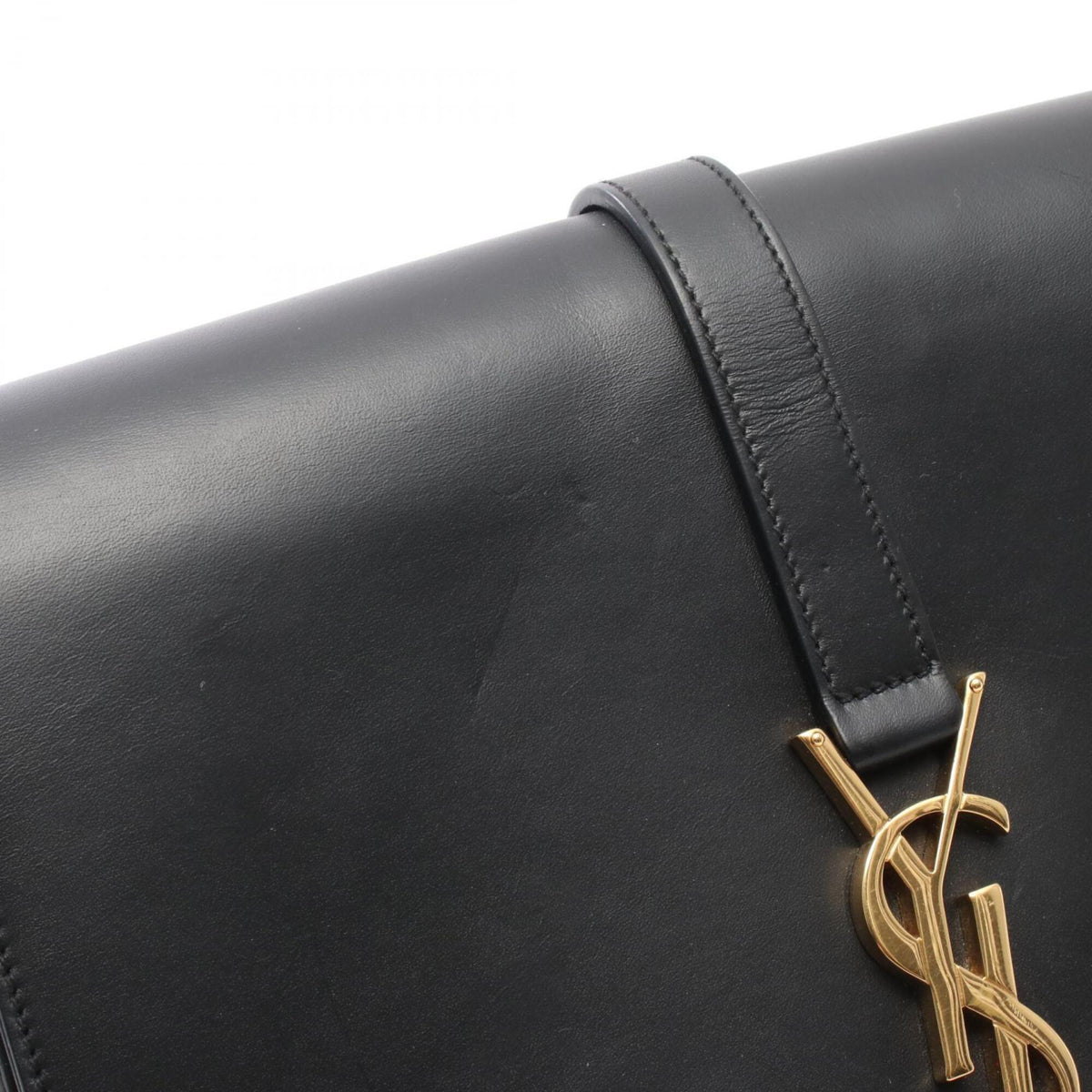 Yves Saint Laurent Black Leather Shoulder Bag (Pre-Owned)