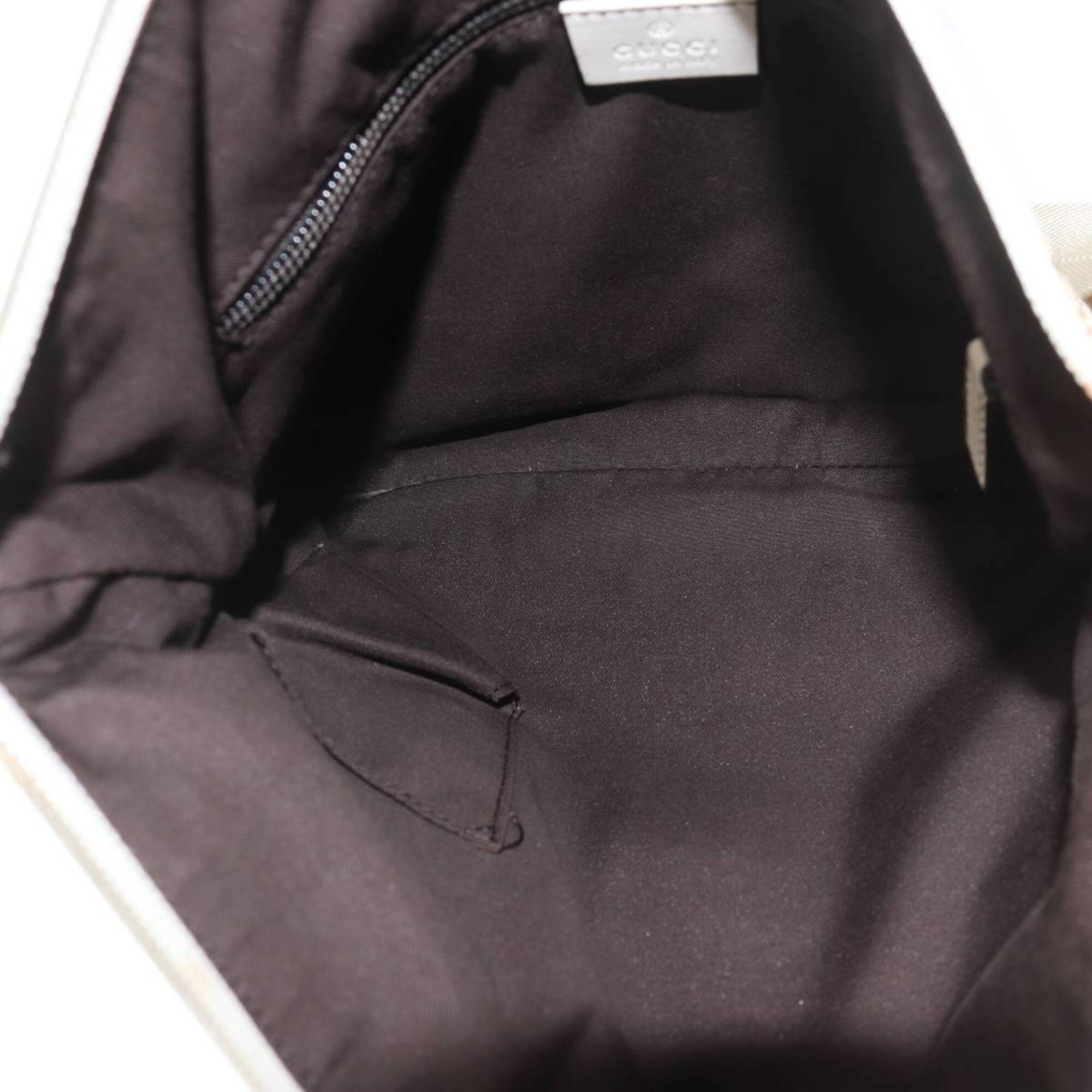 Gucci Gg Canvas Beige Off-White Gg Canvas Shoulder Bag (Pre-Owned)