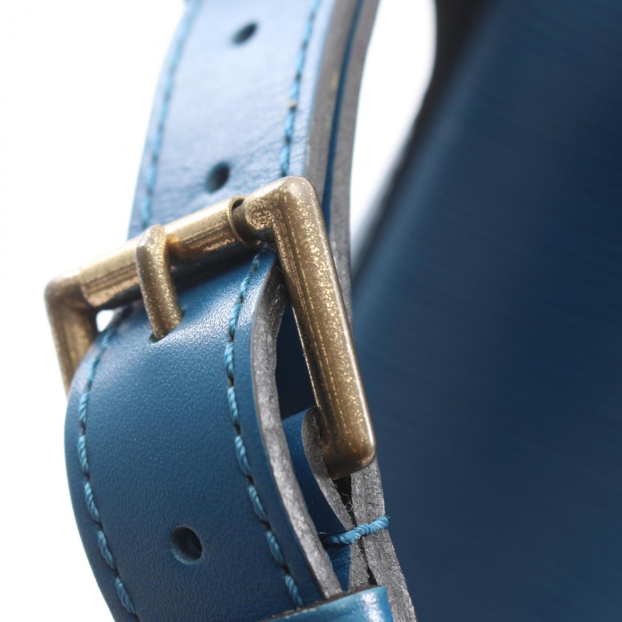 Louis Vuitton Blue Epi Leather Handbag Shoulder Bag (Pre-Owned)