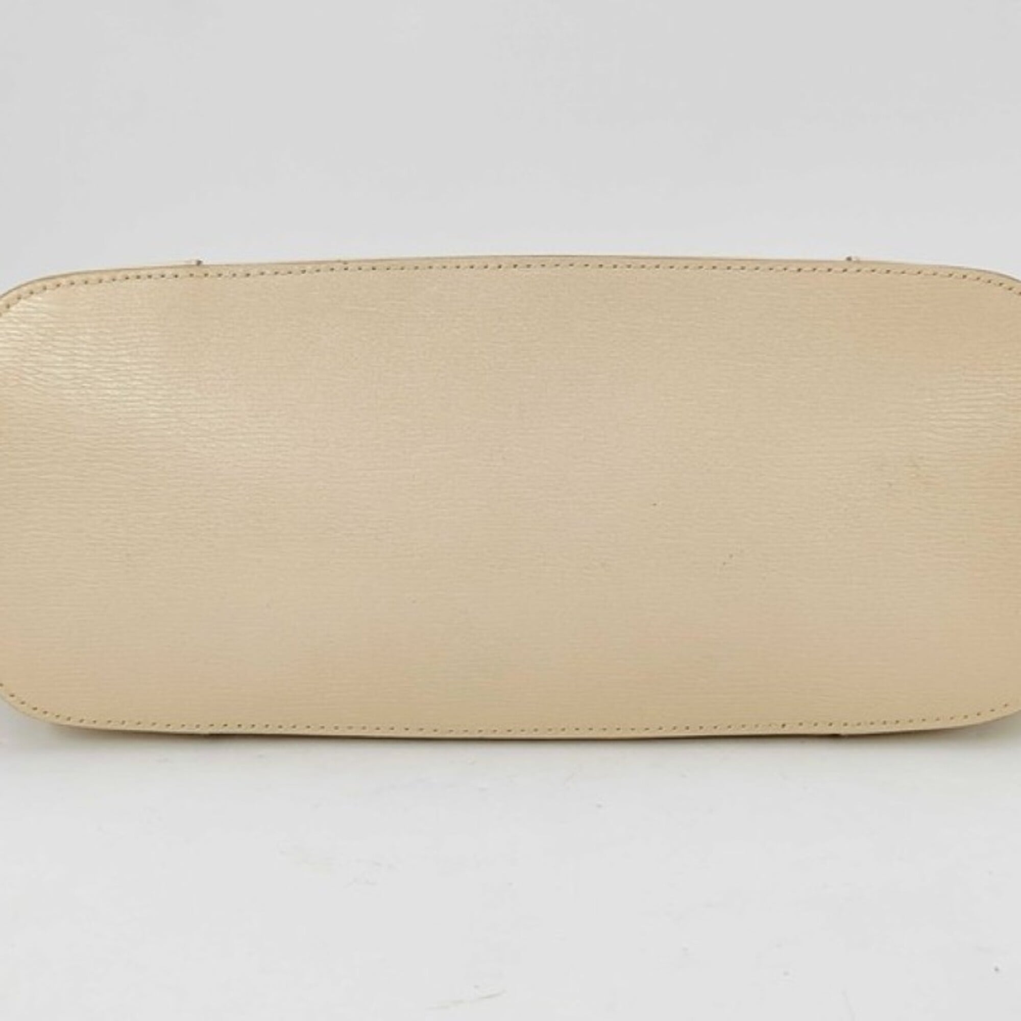 Gucci Beige Black Leather Shoulder Bag (Pre-Owned)