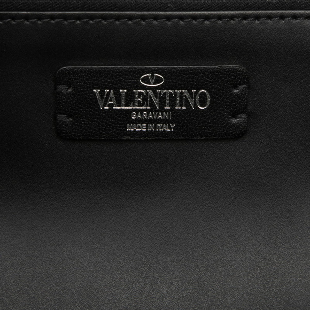 Valentino Black Leather Handbag Tote Bag (Pre-Owned)