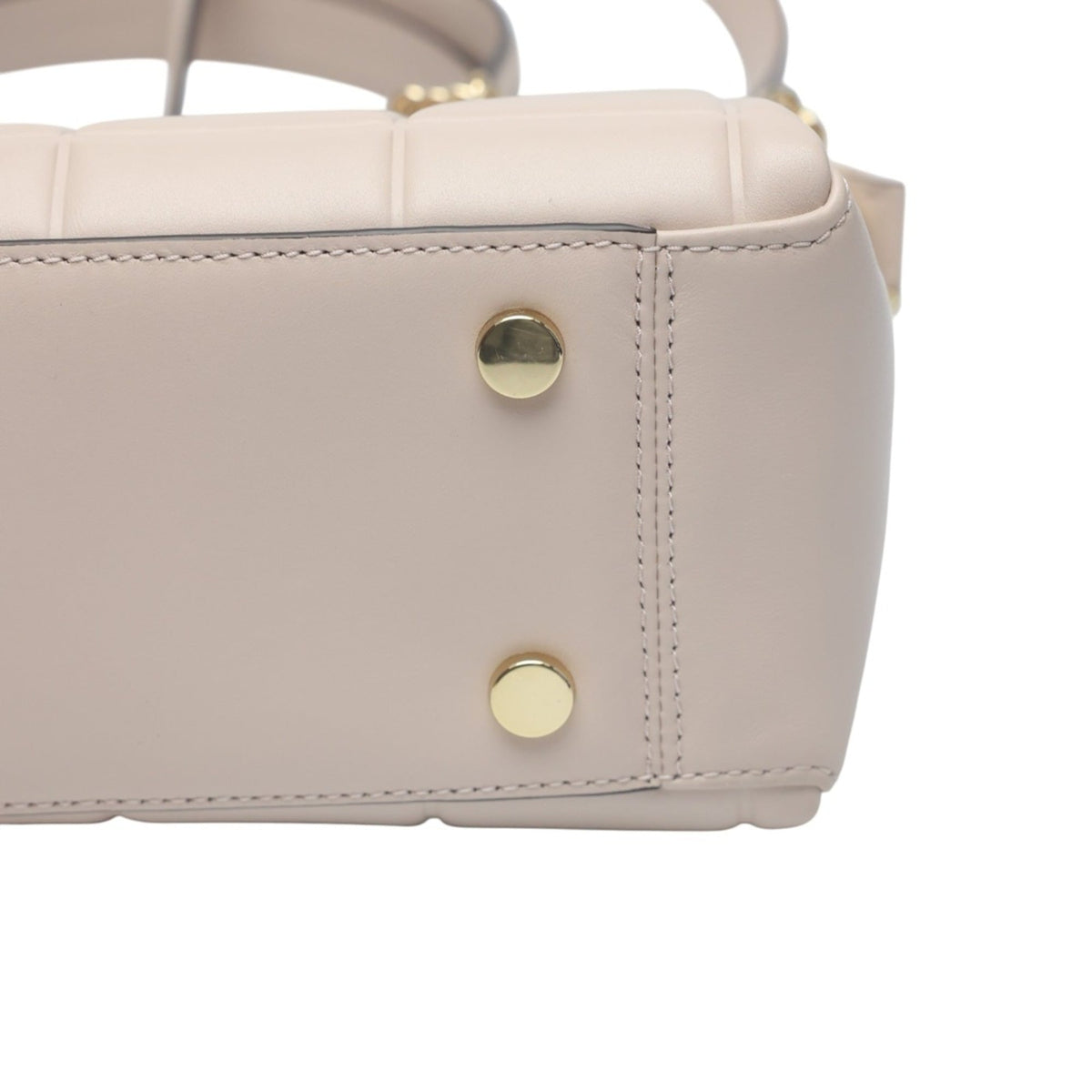 Michael Kors Pink Beige Leather Handbag Shoulder Bag (Pre-Owned)