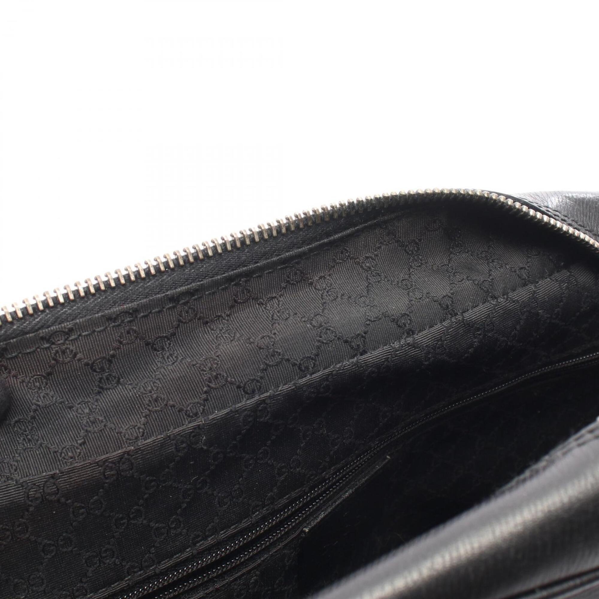 Gucci Black Leather Handbag (Pre-Owned)
