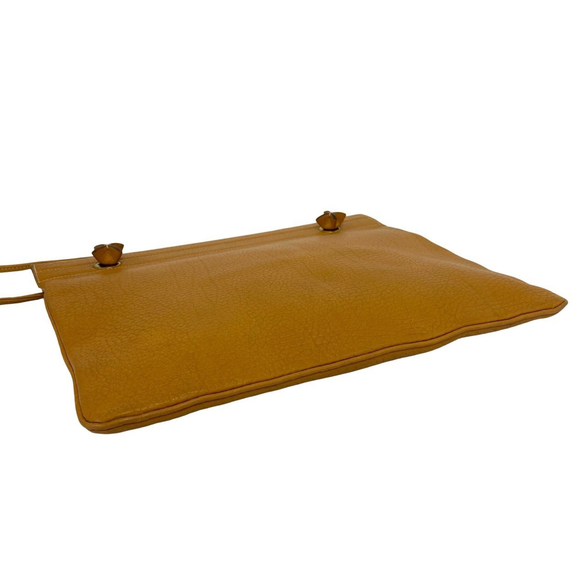 Hermes Brown Fjord Leather Shoulder Bag Tote Bag (Pre-Owned)