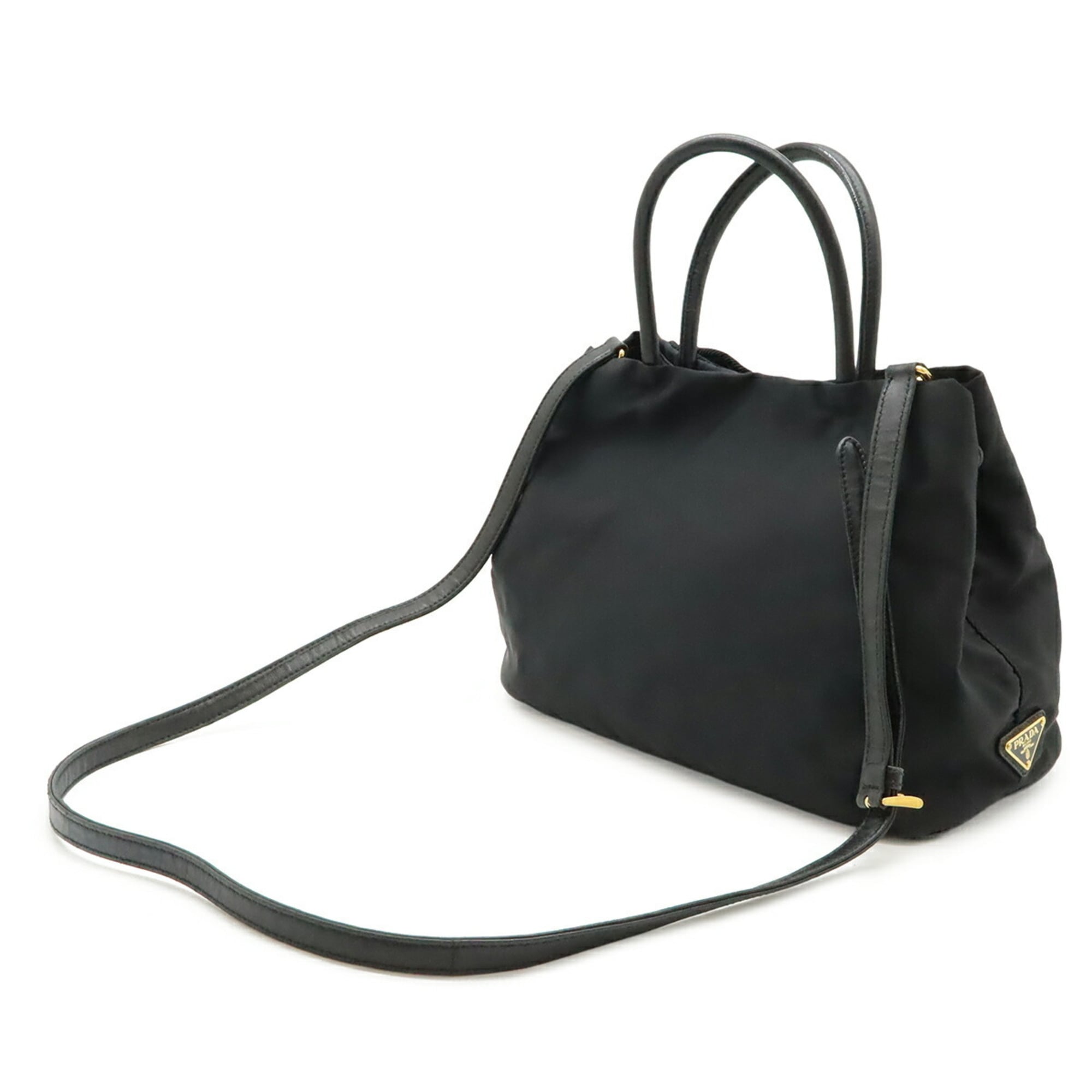 Prada Black Nero Bow Handbag Shoulder Bag (Pre-Owned)