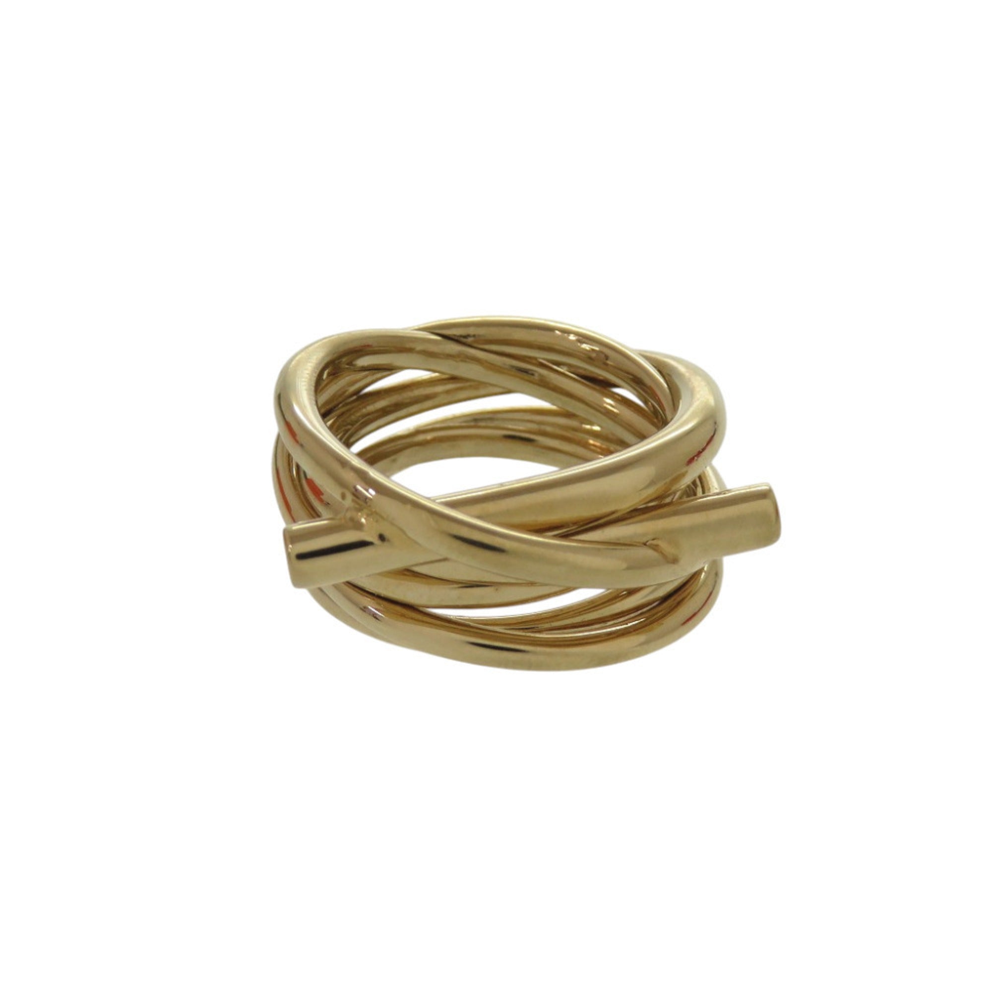 Salvatore Ferragamo Gold Metal Band Ring (Pre-Owned)