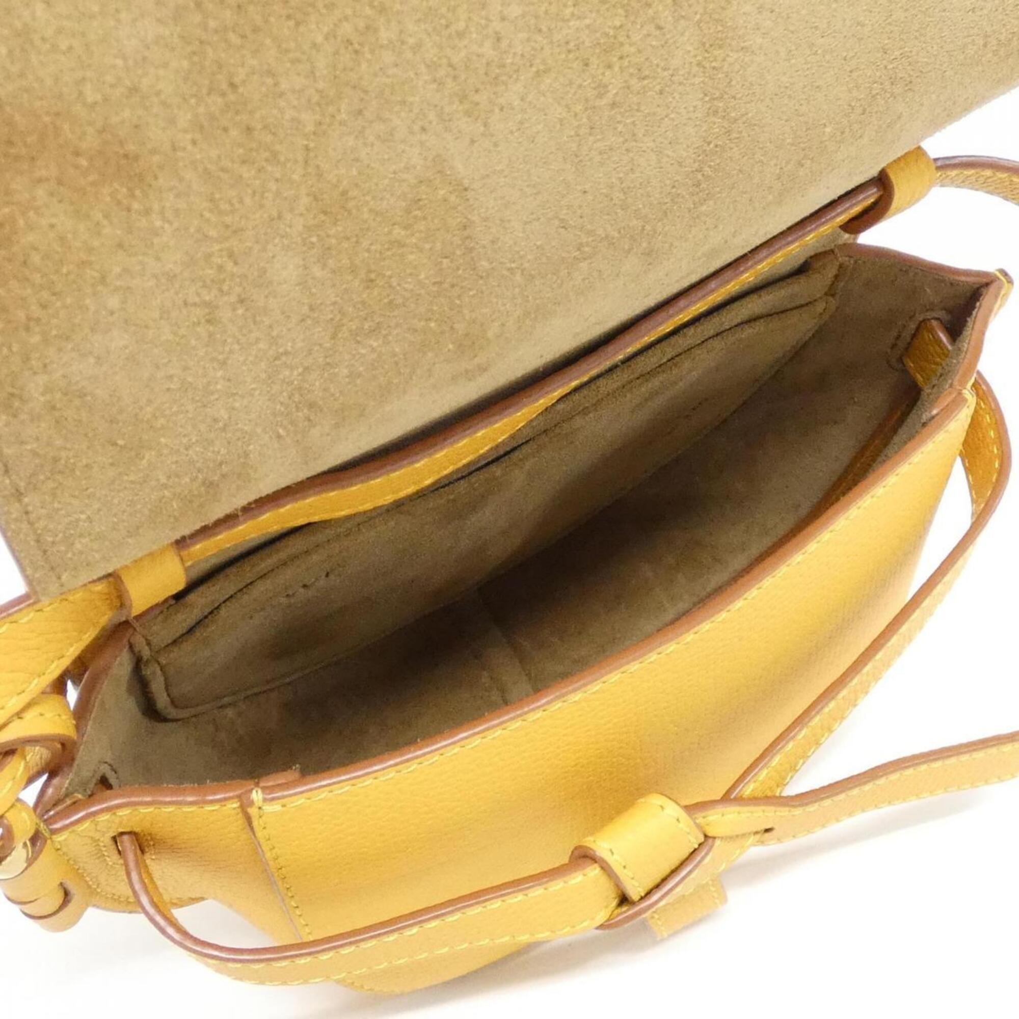Loewe Yellow Leather Shoulder Bag (Pre-Owned)
