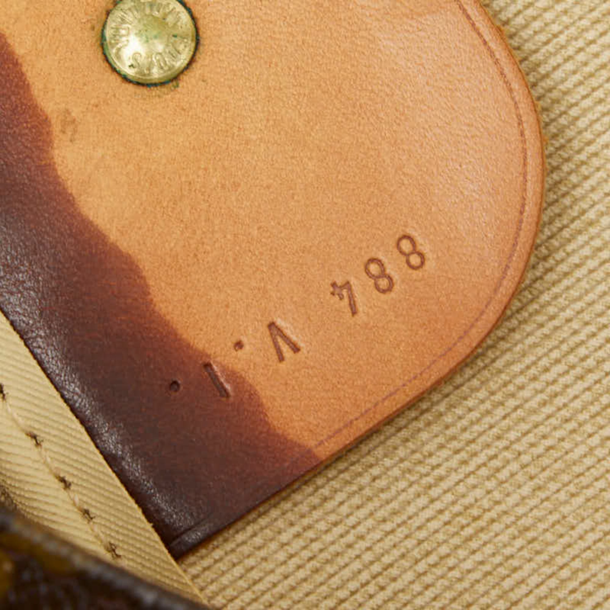 Louis Vuitton Brown Pvc Leather Boston Bag (Pre-Owned)