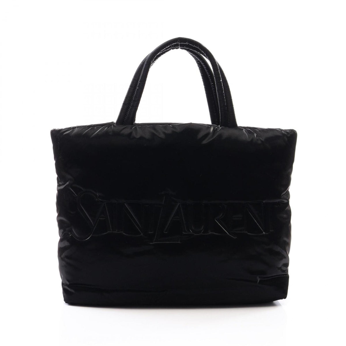 Yves Saint Laurent Black Nylon Handbag Tote Bag (Pre-Owned)