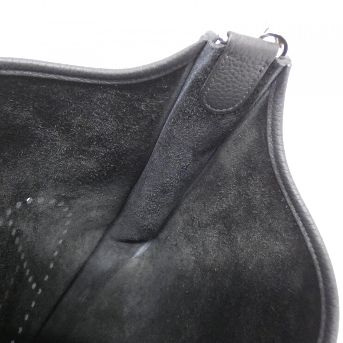 Hermes Black Taurillon Clemence Leather Shoulder Bag (Pre-Owned)