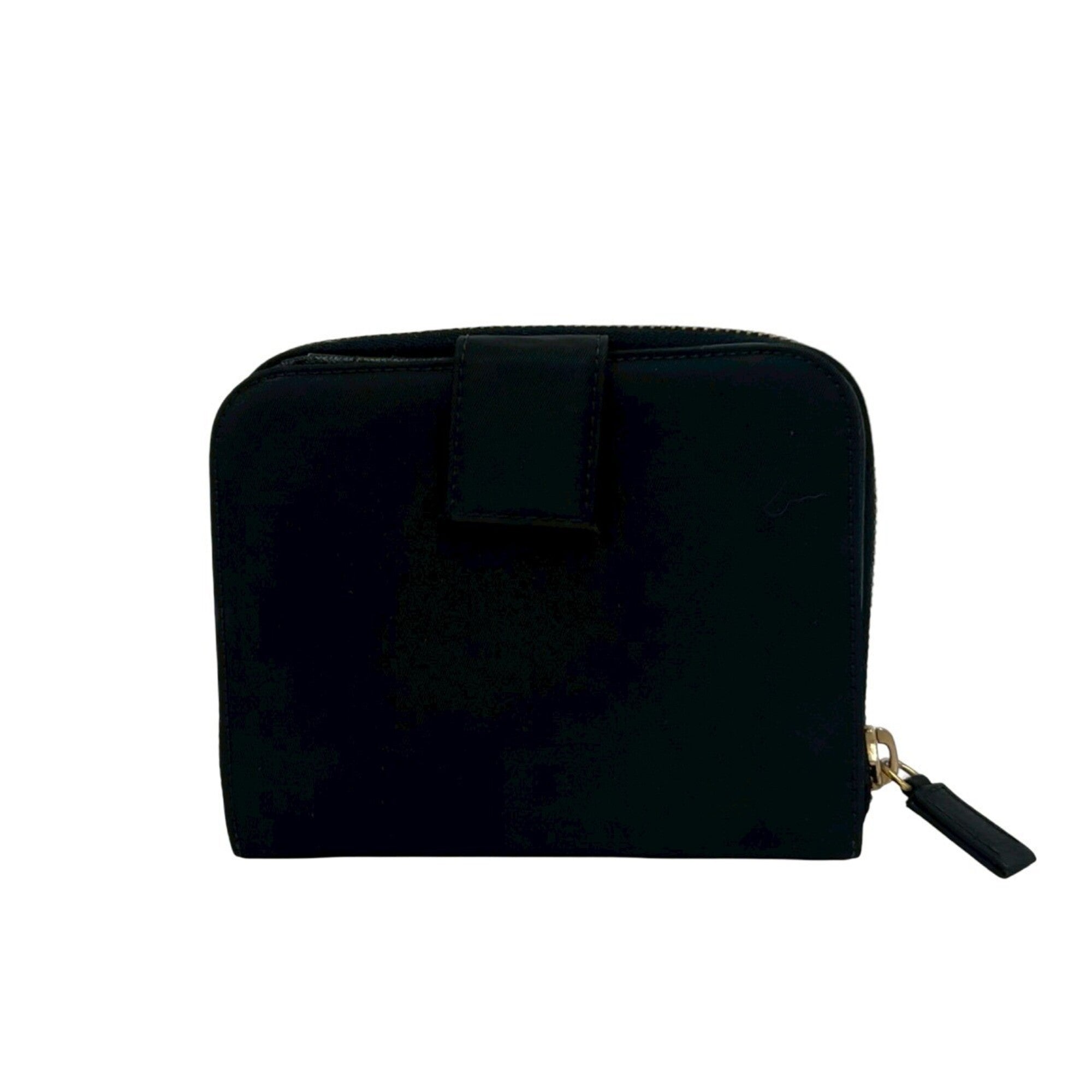 Prada Black Nylon Leather Wallet (Bi-Fold) (Pre-Owned)