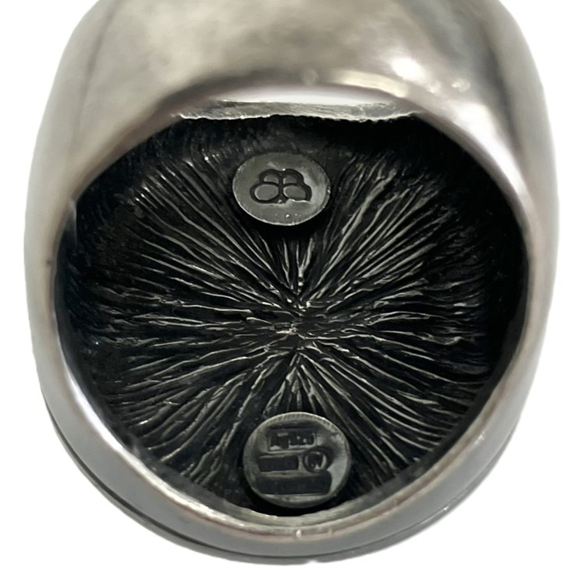 Bottega Veneta Silver Silver 925 Band Ring (Pre-Owned)