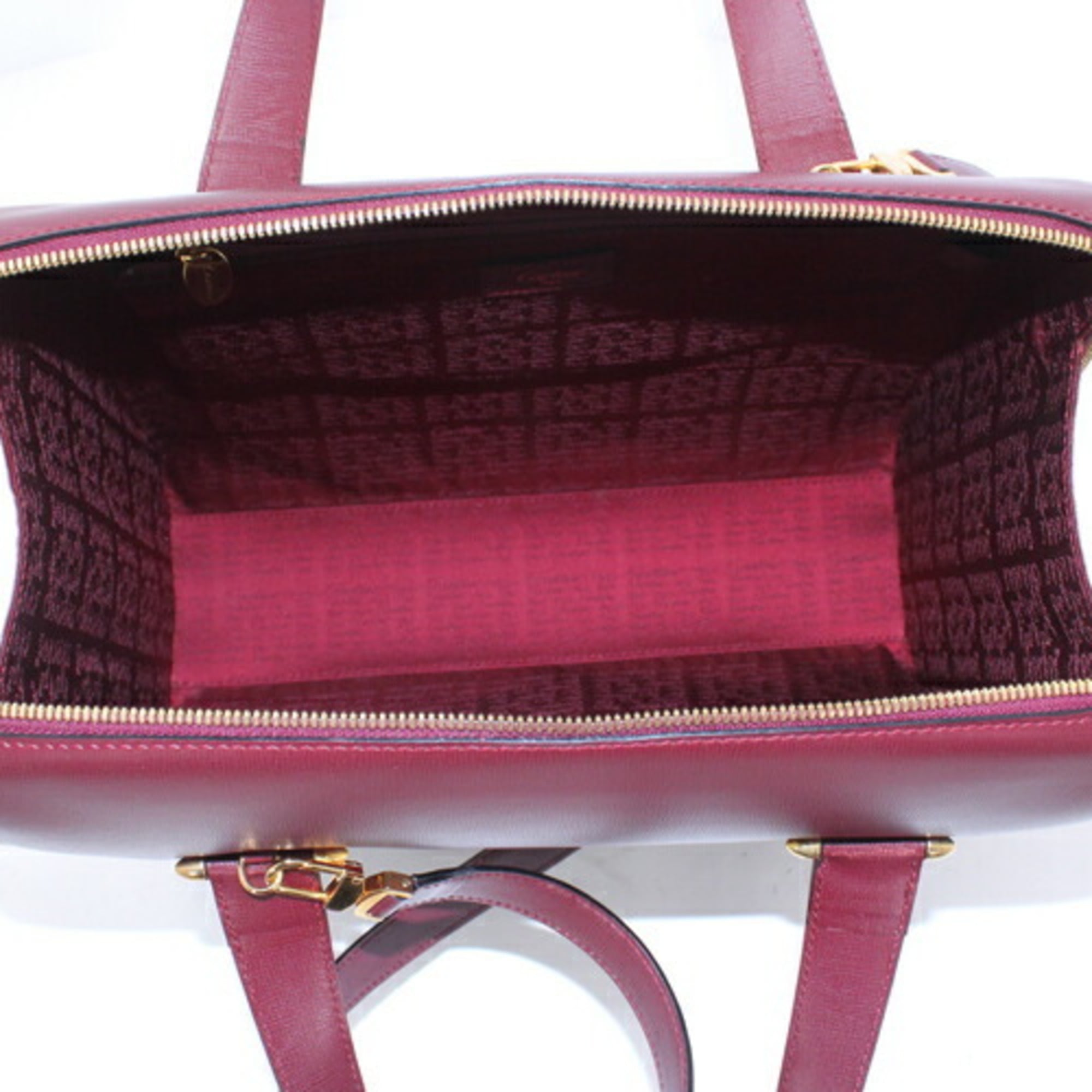 Cartier Must Bordeaux Leather Handbag Shoulder Bag (Pre-Owned)