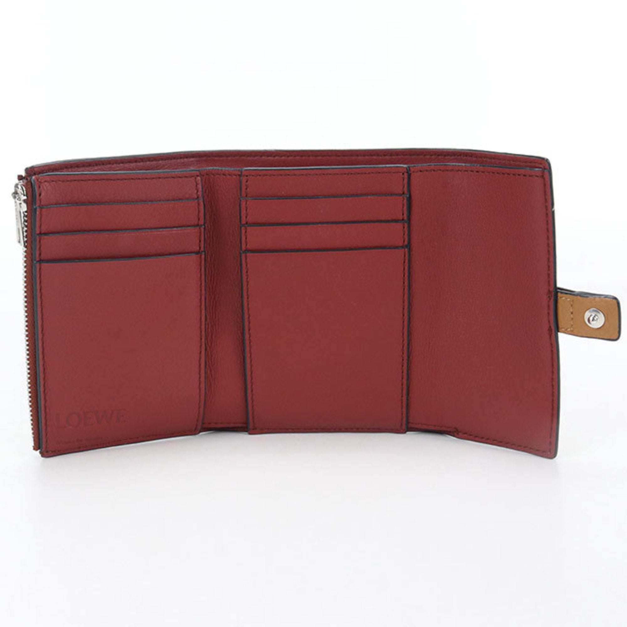 Loewe Brown Leather Coin Purse/Coin Case (Pre-Owned)