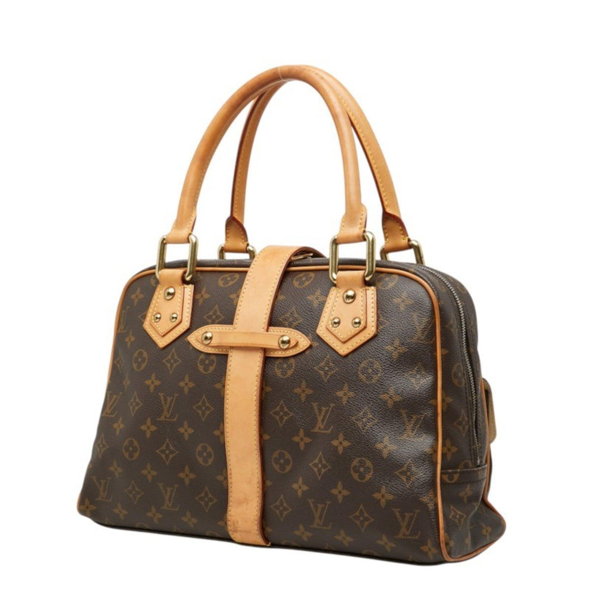Louis Vuitton Monogram Brown Pvc Leather Handbag (Pre-Owned)
