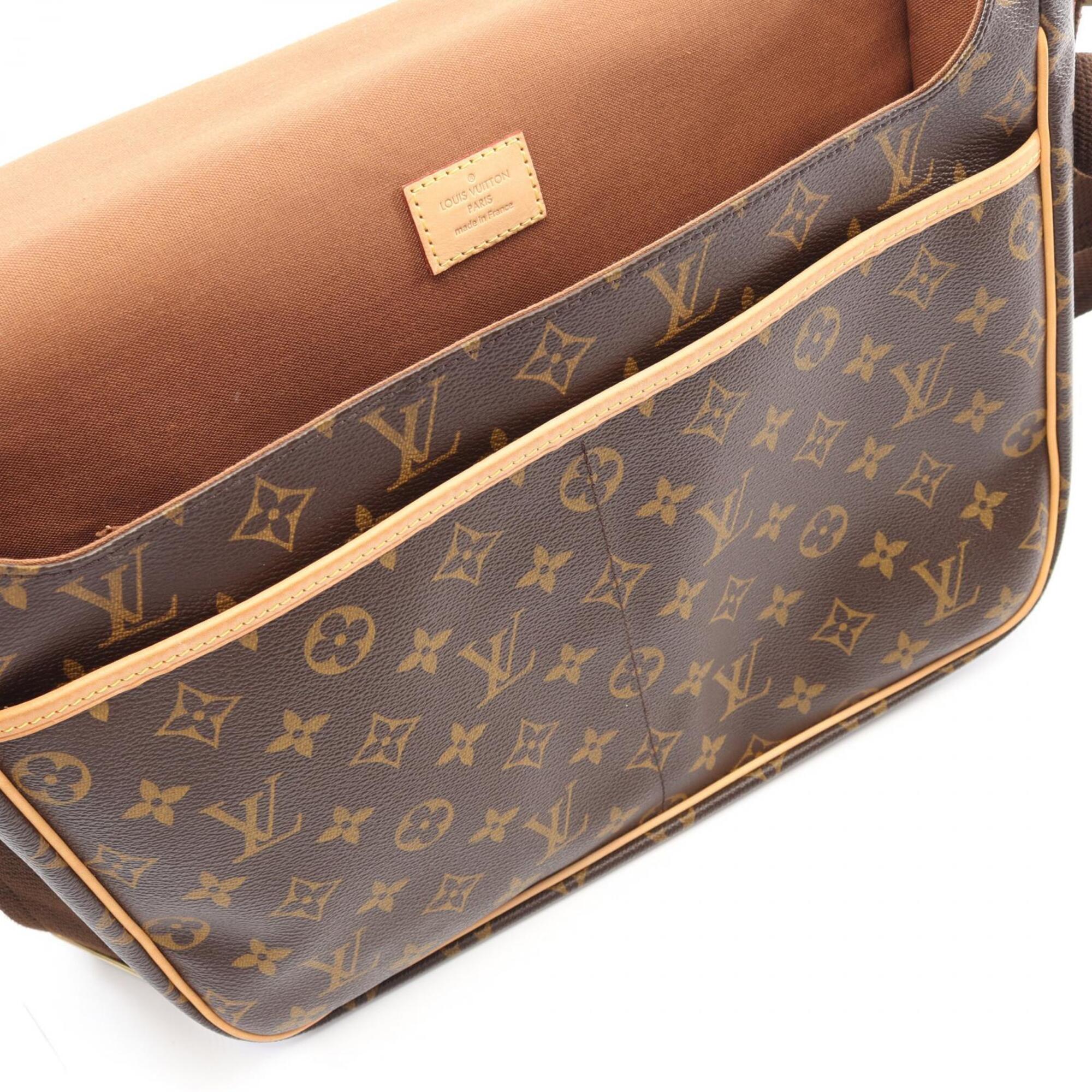 Louis Vuitton Brown Monogram Coated Canvas Leather Shoulder Bag (Pre-Owned)