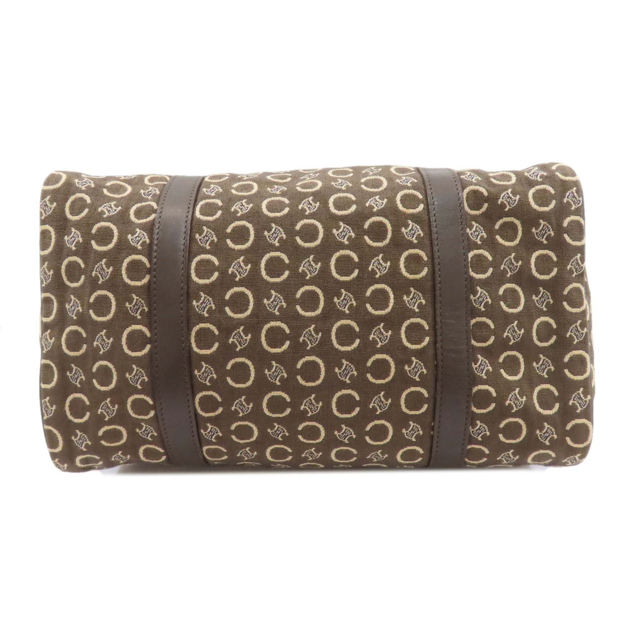 Celine Brown Canvas Boston Bag (Pre-Owned)