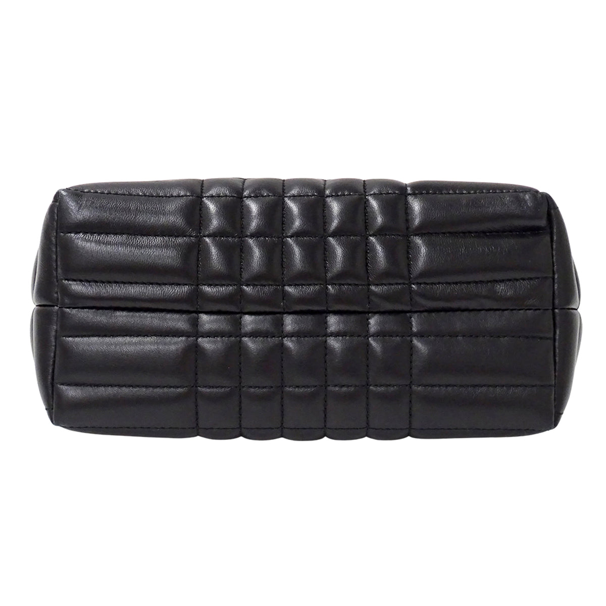 Burberry Black Leather Handbag Shoulder Bag (Pre-Owned)