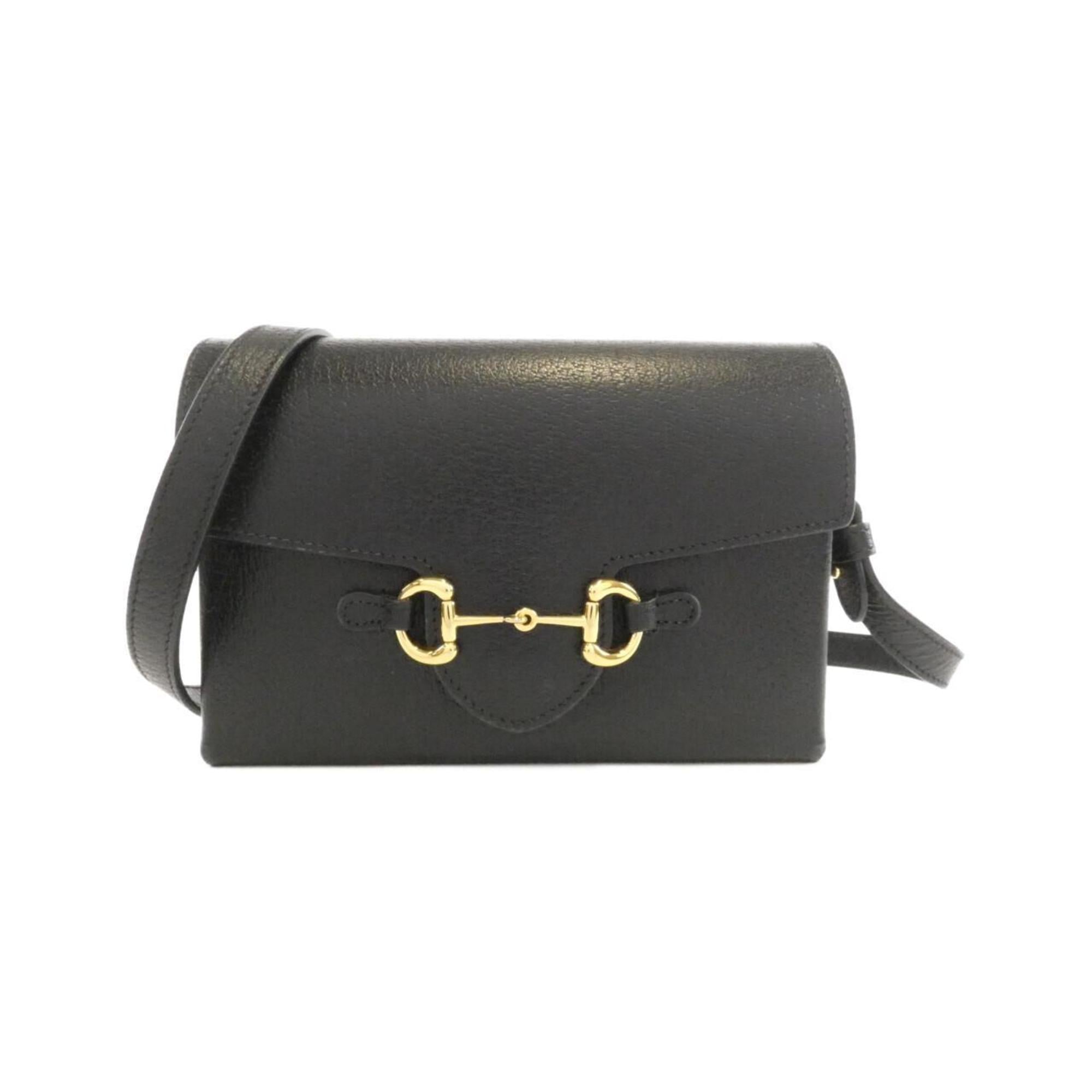 Gucci Black Leather Shoulder Bag (Pre-Owned)