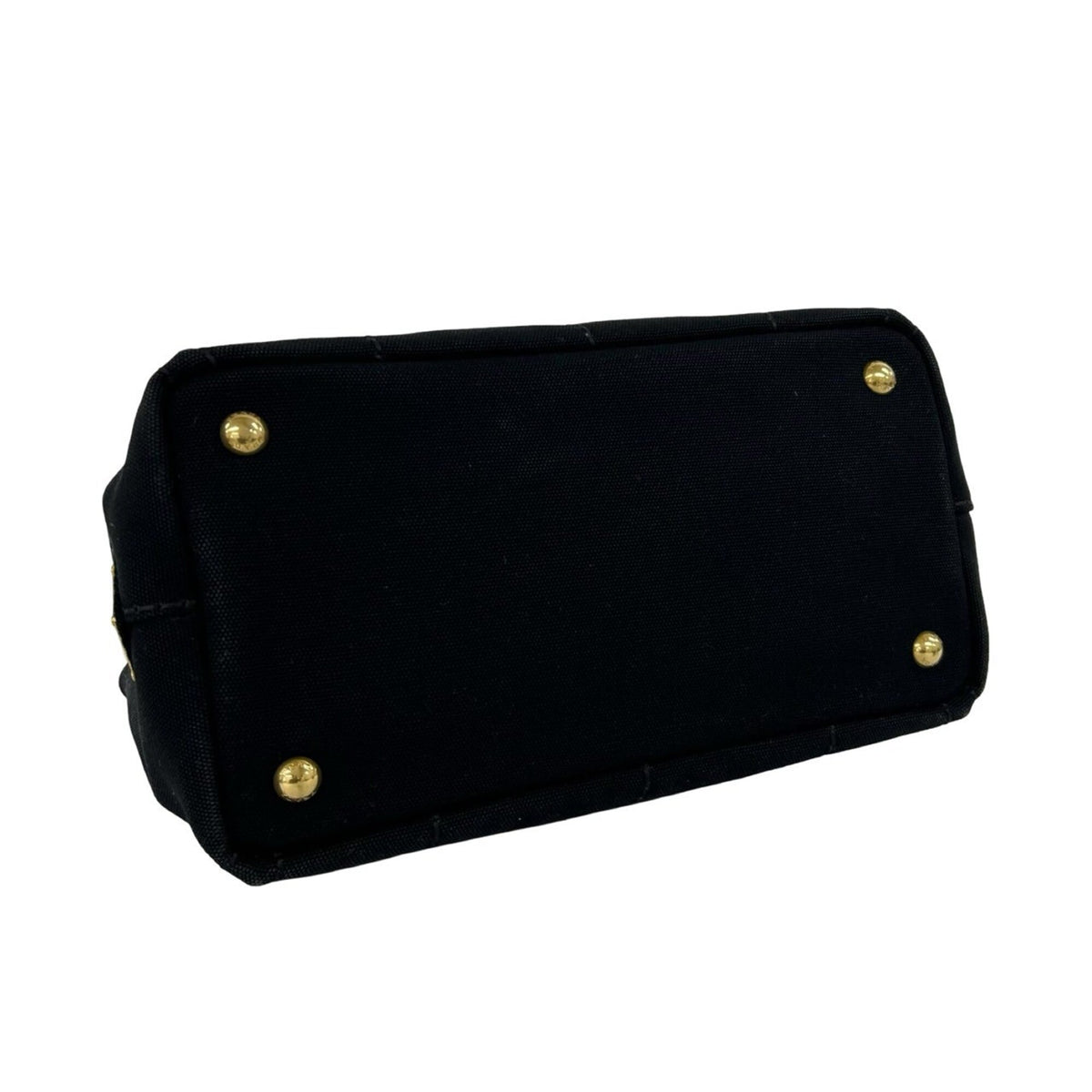 Prada Black Canvas Handbag Shoulder Bag Tote Bag (Pre-Owned)