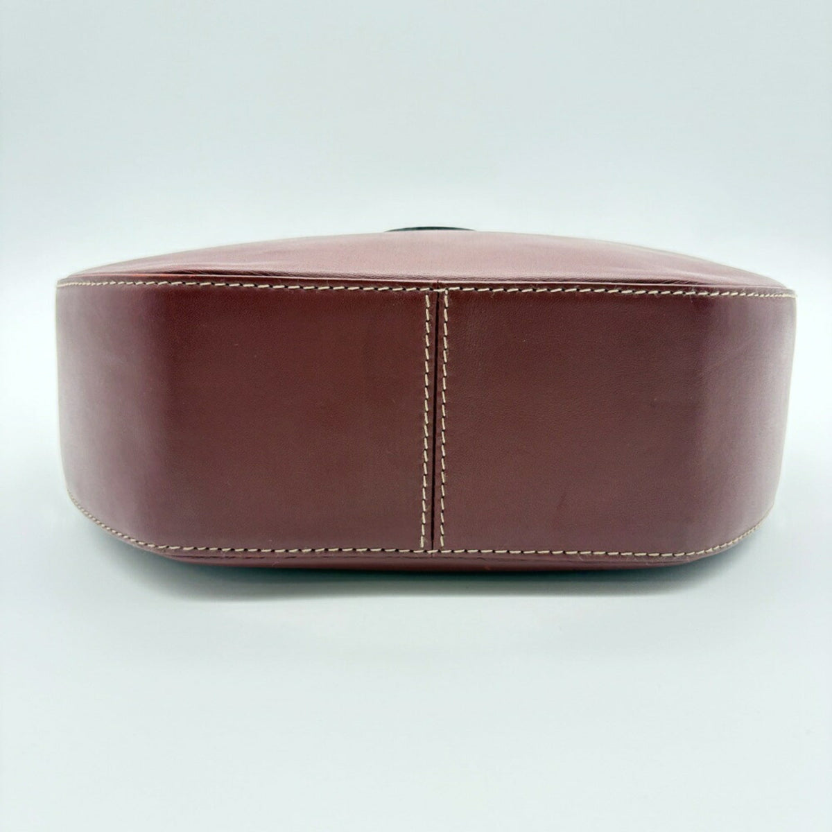Cartier Bordeaux Leather Shoulder Bag (Pre-Owned)