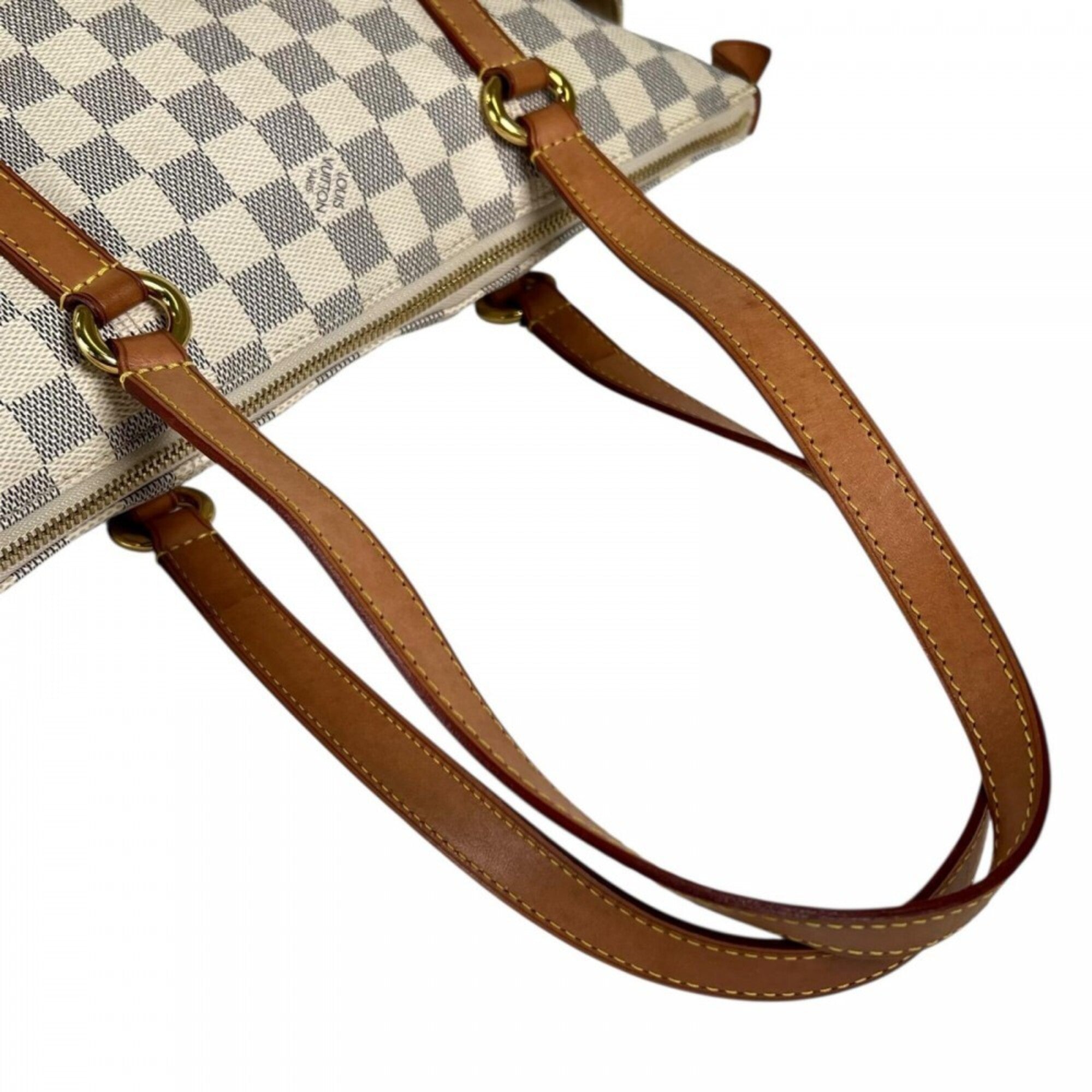 Louis Vuitton Ivory Damier Azur Canvas Tote Bag (Pre-Owned)