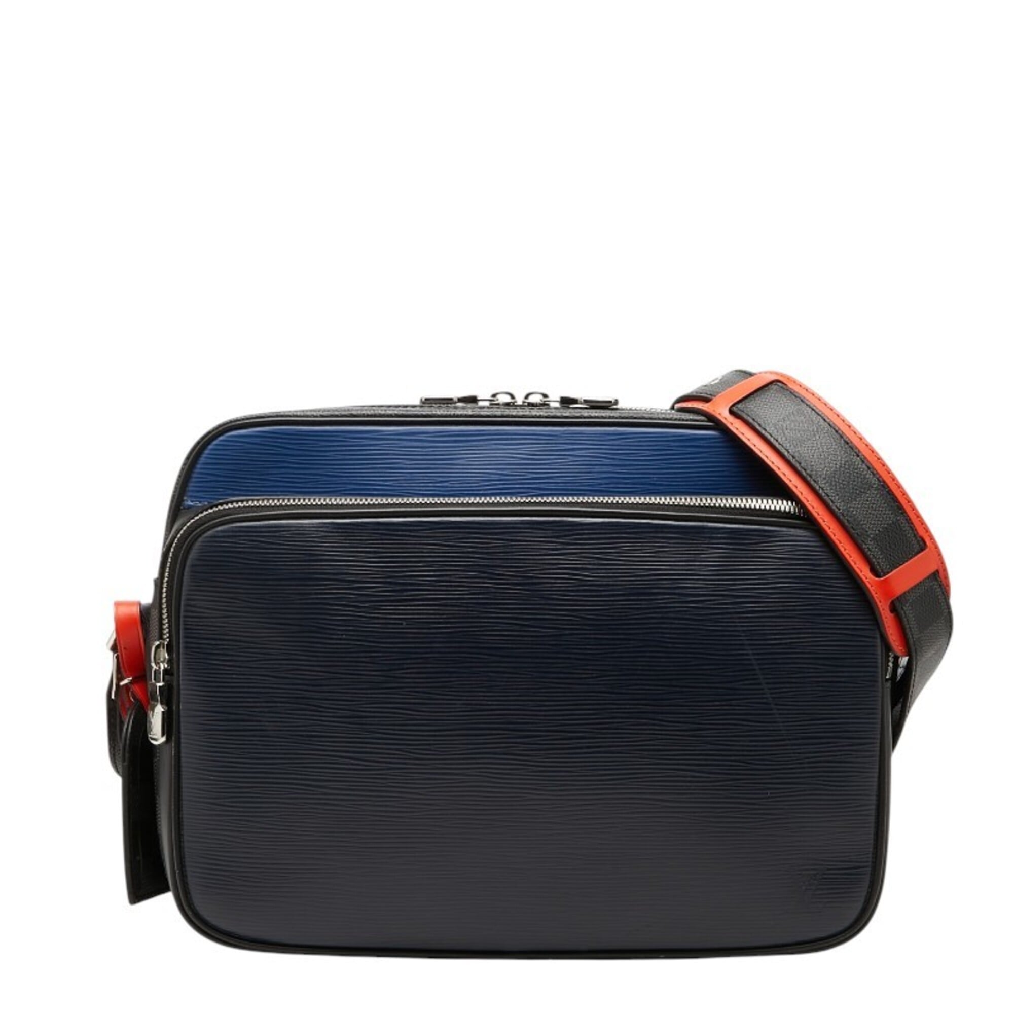 Louis Vuitton Blue Oxford Navy Blue Pvc Leather Shoulder Bag (Pre-Owned)