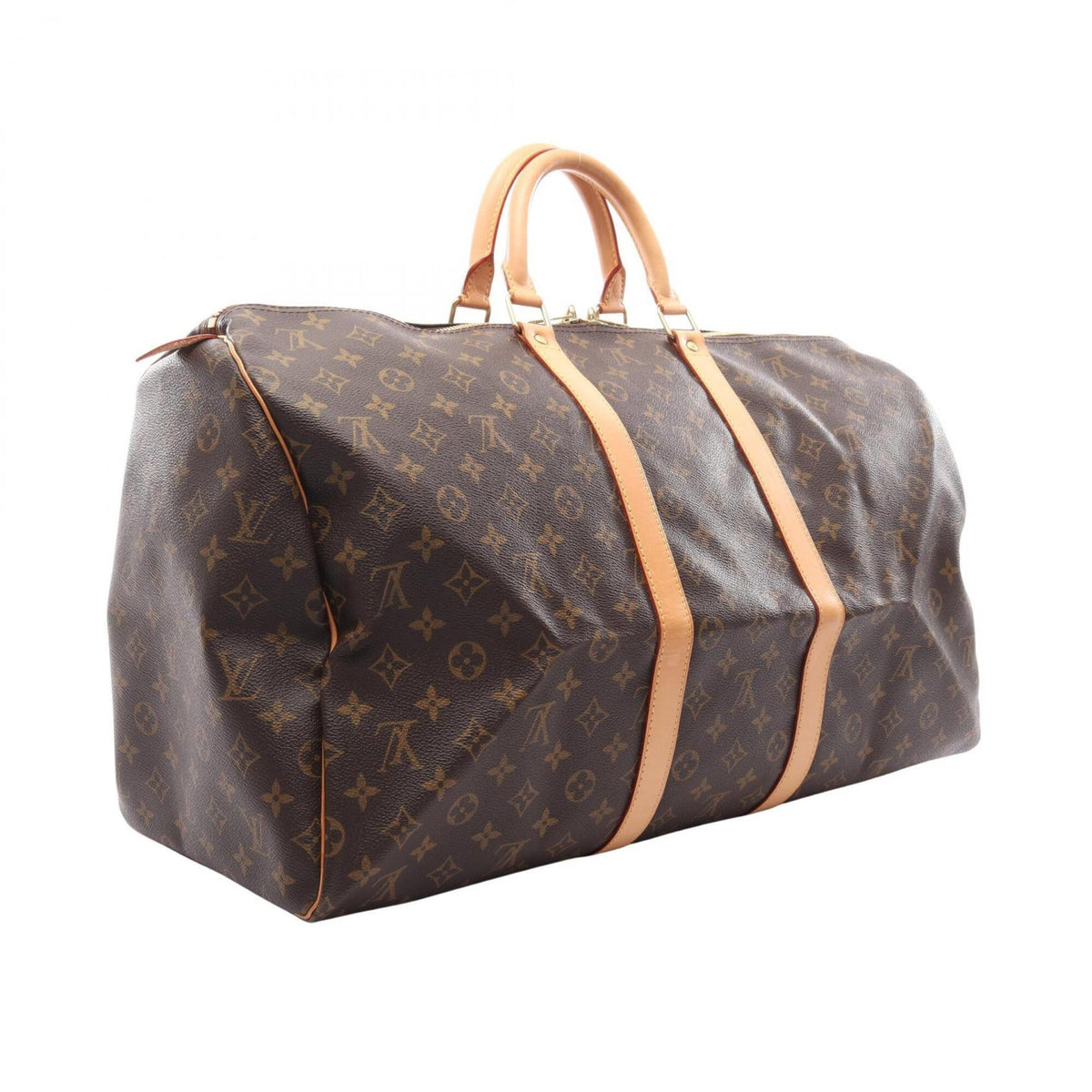 Louis Vuitton Brown Monogram Leather Boston Bag Handbag (Pre-Owned)
