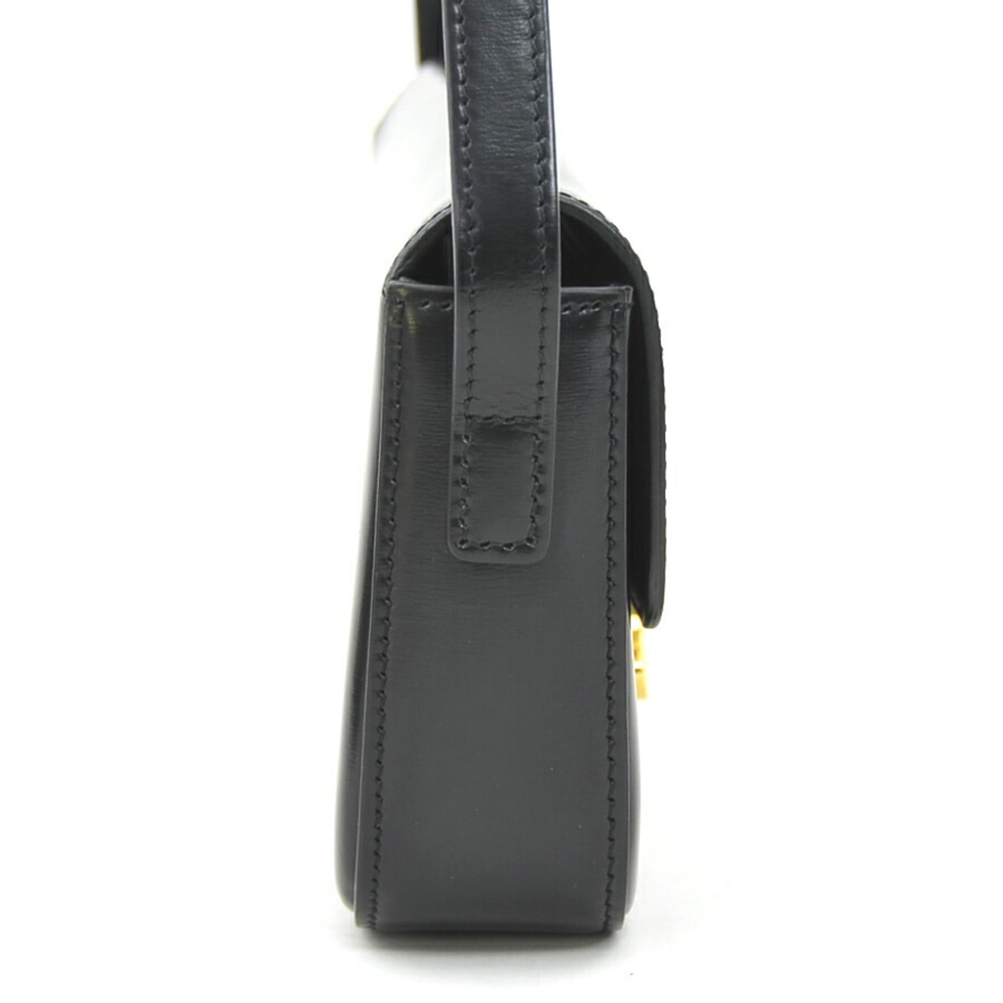 Celine Black Leather Shoulder Bag (Pre-Owned)