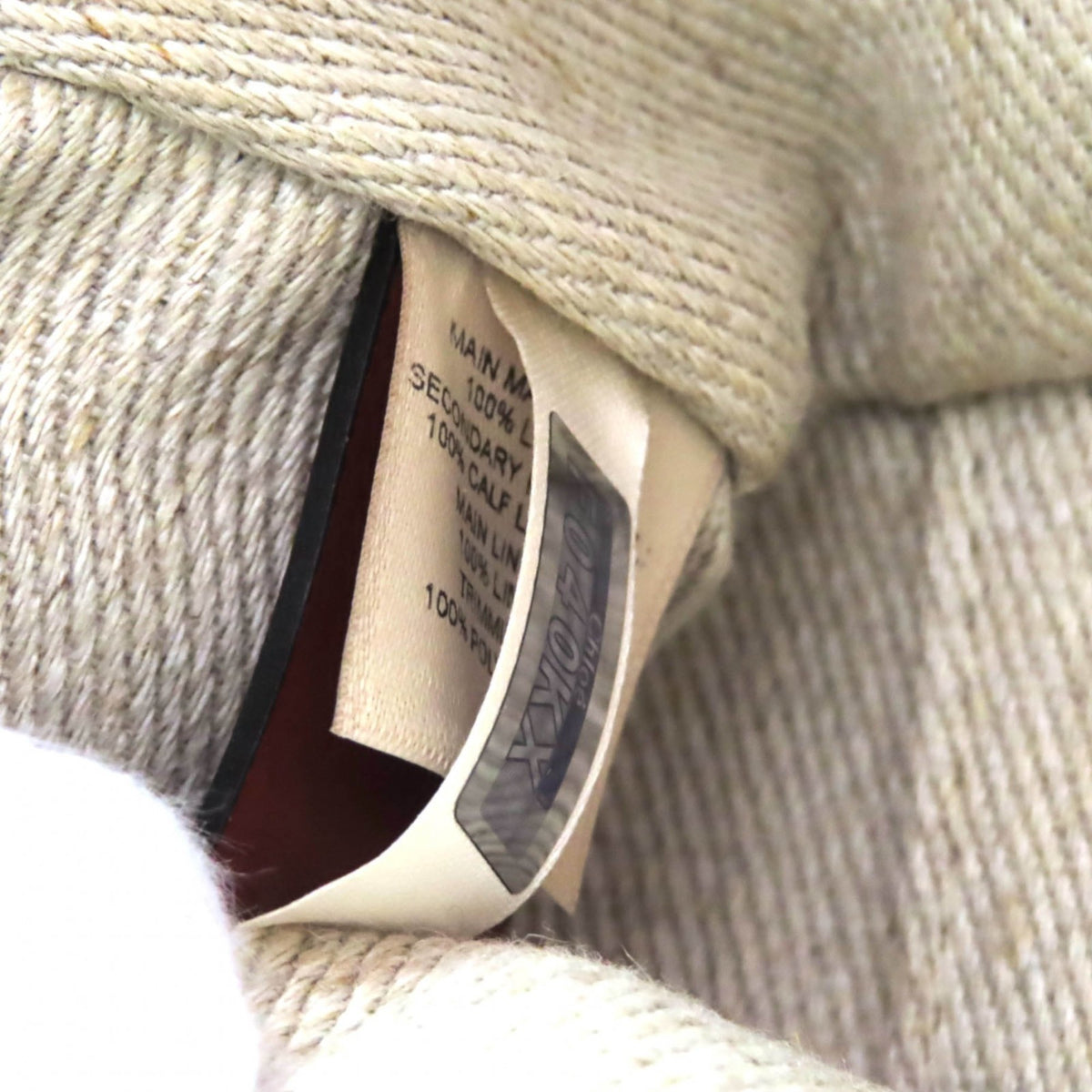Chloé Beige Brown Linen Pouch Shoulder Bag (Pre-Owned)