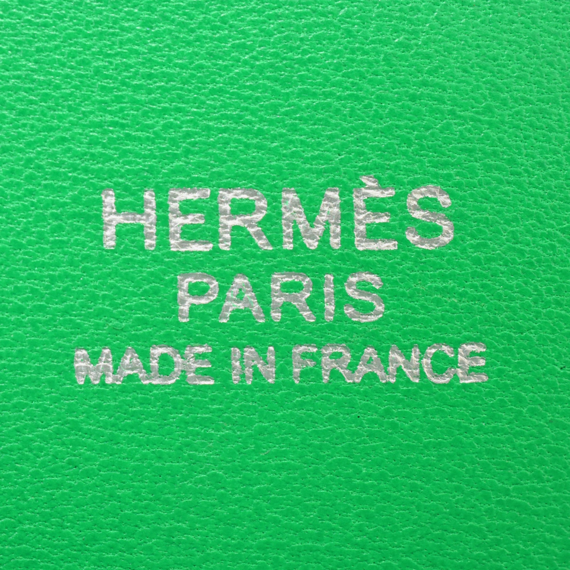 Hermes Bolide Green Mint Green Taurillon Clemence Leather Handbag (Pre-Owned)