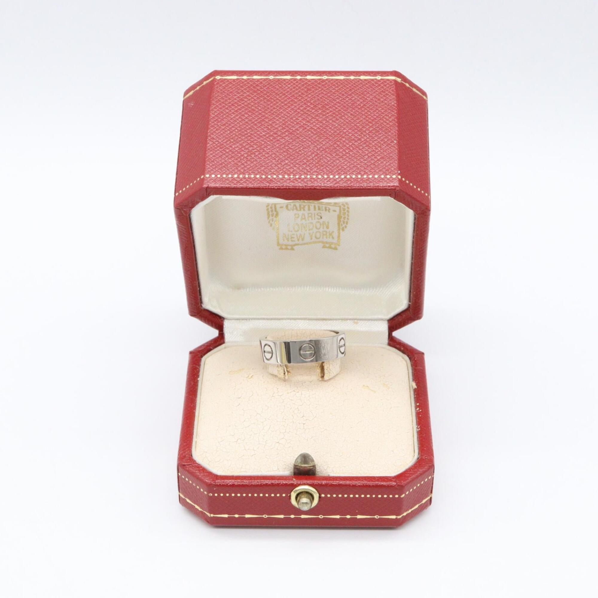 Cartier White Gold White Gold (18K) Band Ring (Pre-Owned)