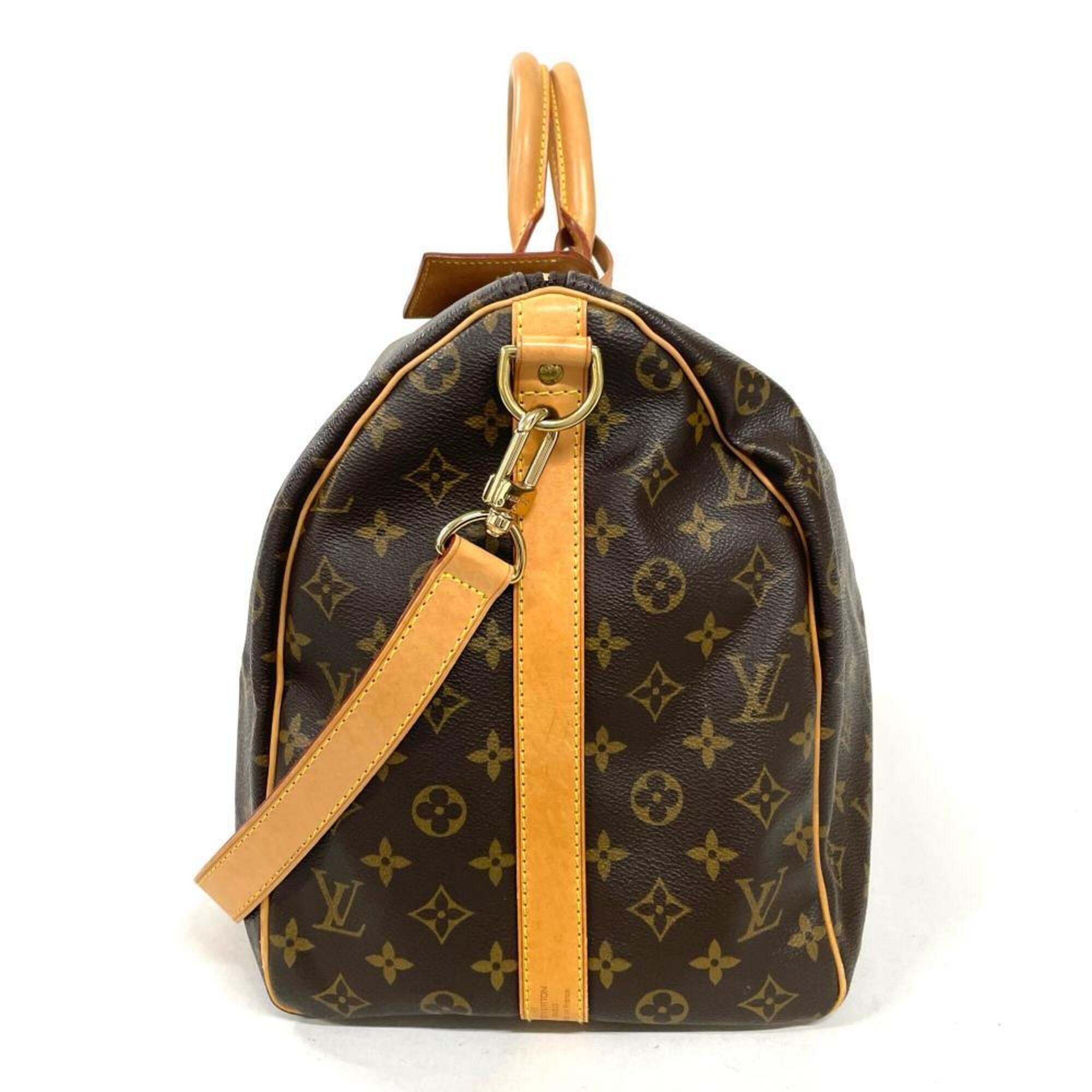 Louis Vuitton Brown Monogram Canvas Boston Bag (Pre-Owned)