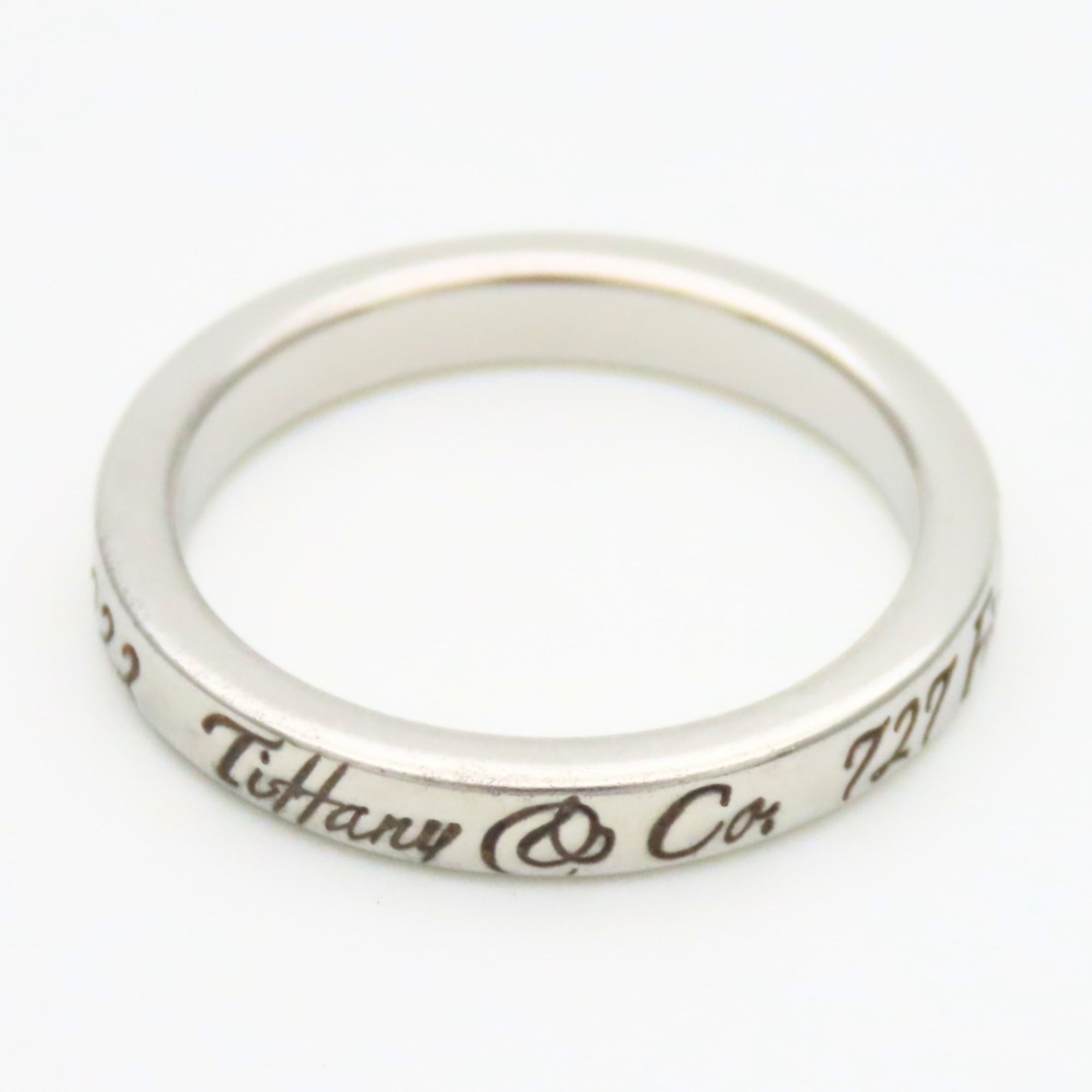 Tiffany Silver Silver 925 Band Ring (Pre-Owned)