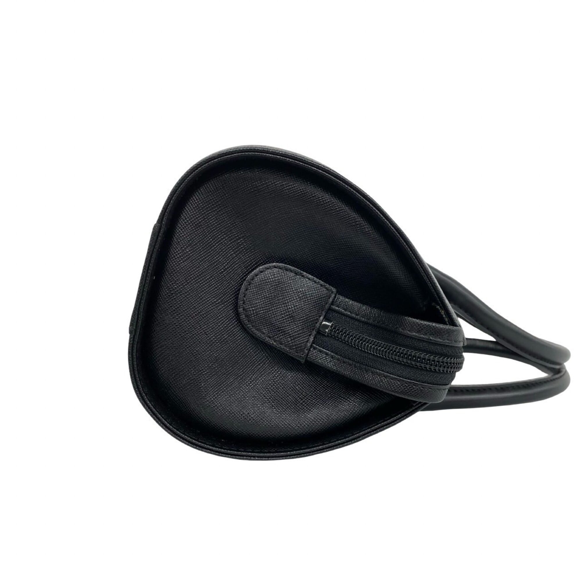 Burberry Black Leather Boston Bag Handbag (Pre-Owned)