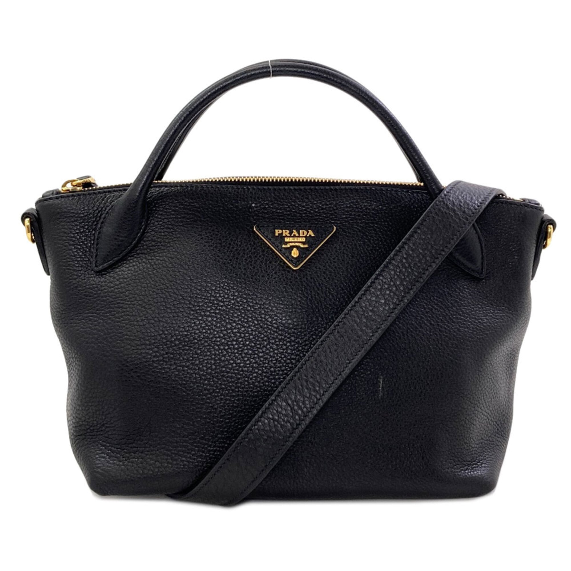 Prada Black Leather Handbag (Pre-Owned)