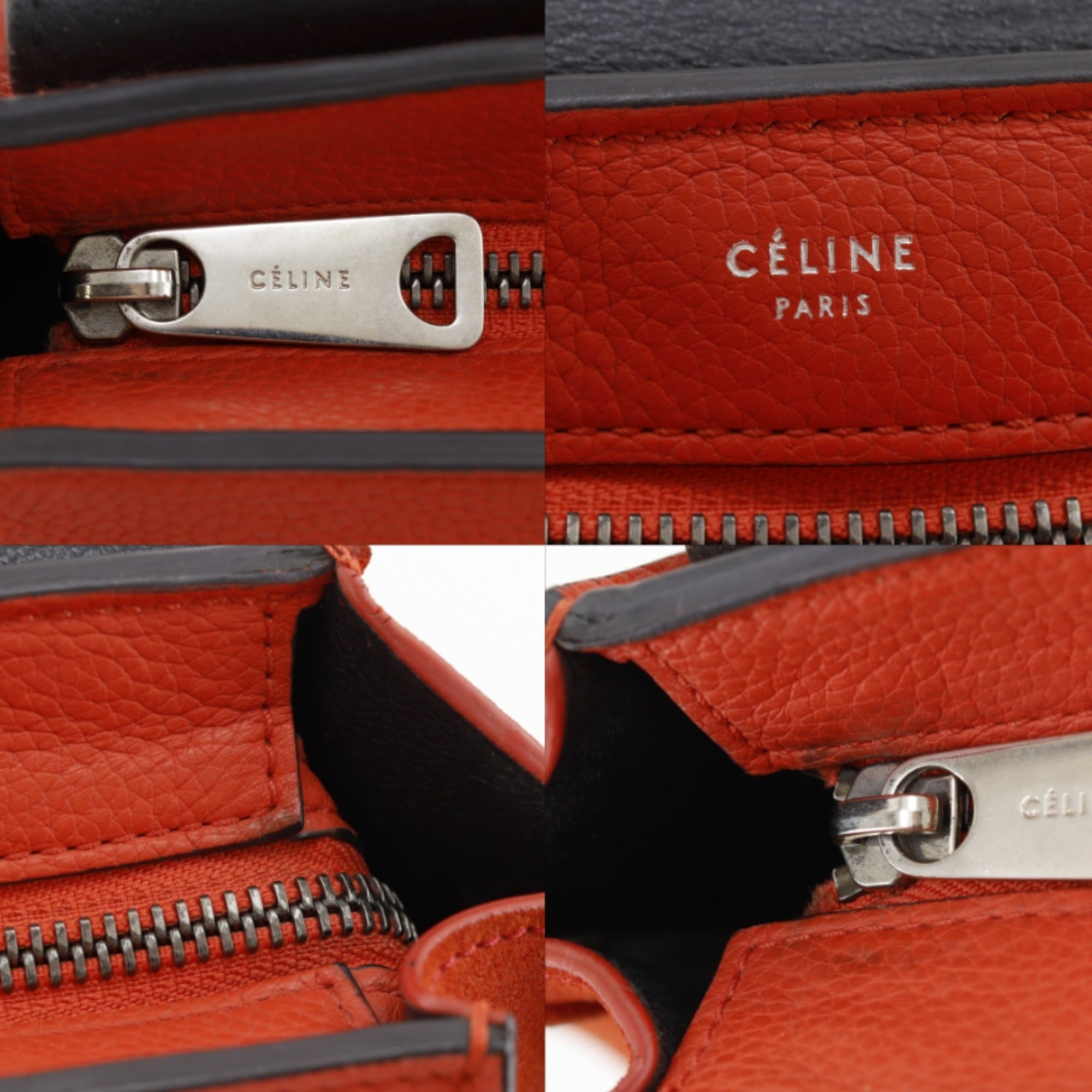 Celine Orange Leather Handbag (Pre-Owned)