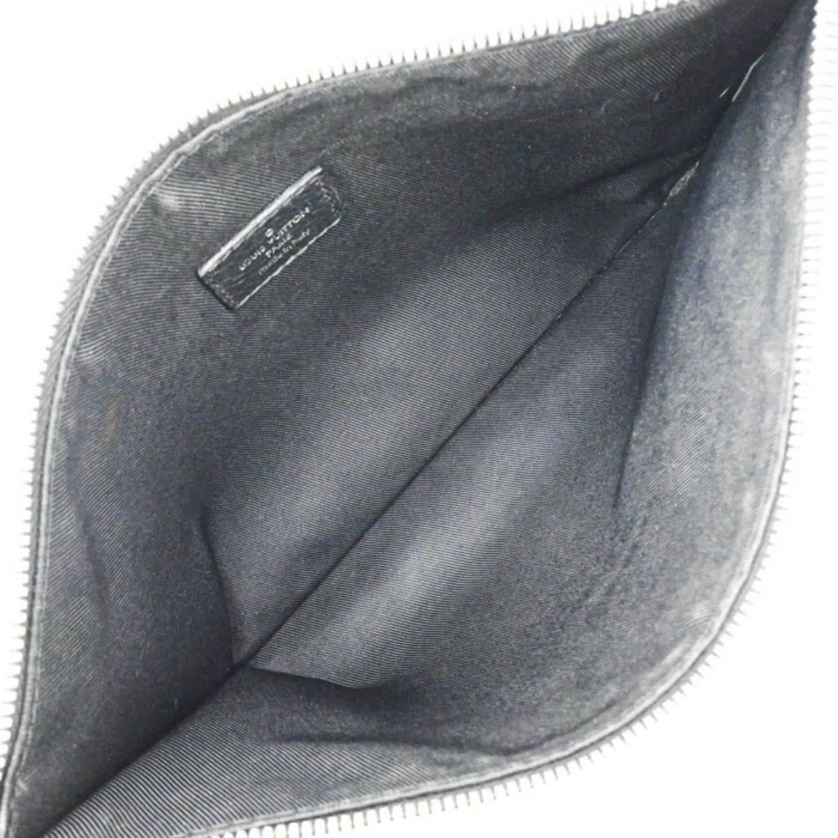 Louis Vuitton Black Leather Pouch Tote Bag (Pre-Owned)
