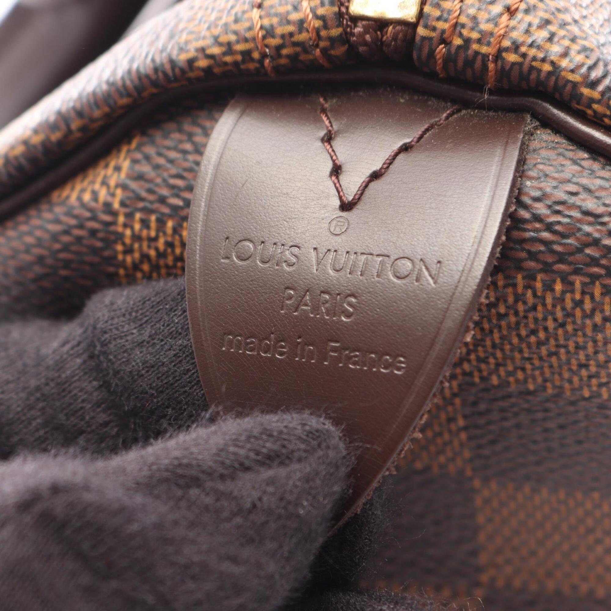 Louis Vuitton Brown Coated Canvas Leather Handbag (Pre-Owned)