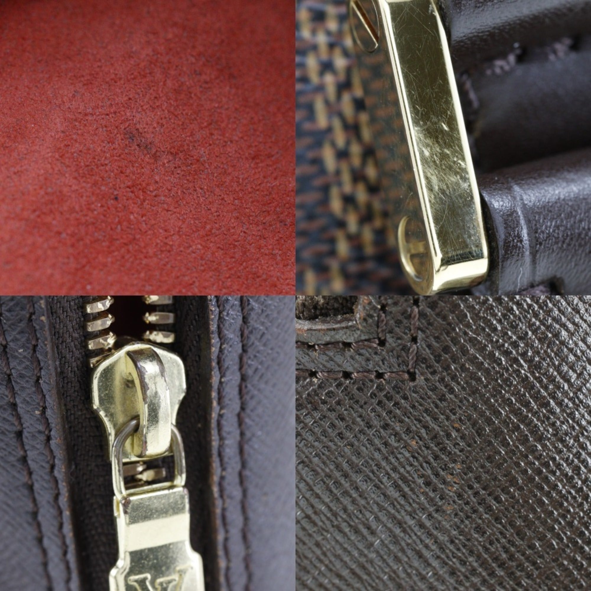 Louis Vuitton Brown Damier Canvas Handbag (Pre-Owned)