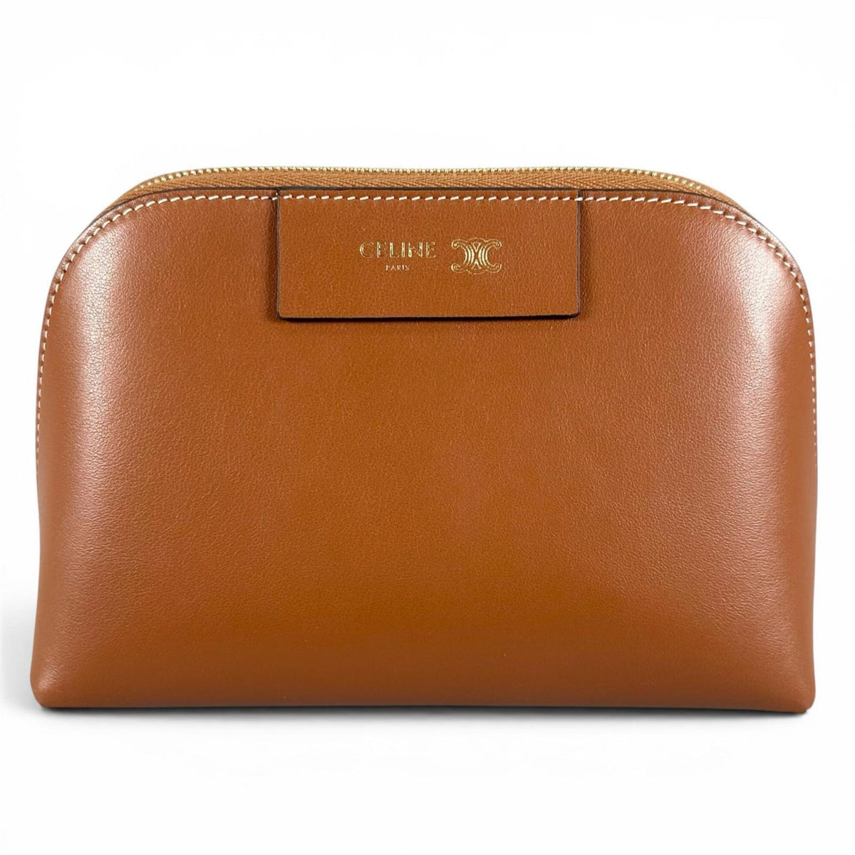 Celine Brown Leather Pouch (Pre-Owned)