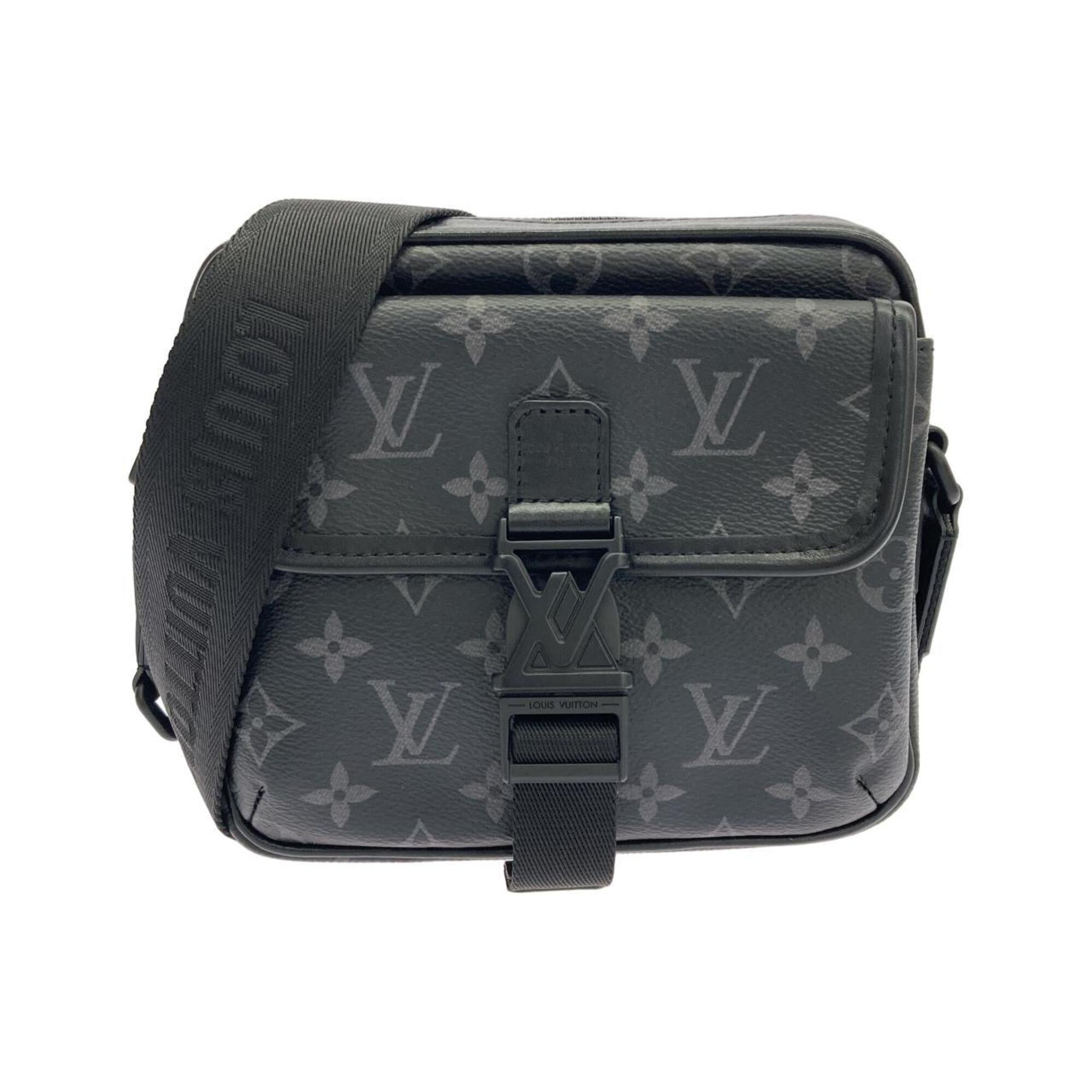 Louis Vuitton Black Coated Canvas Shoulder Bag (Pre-Owned)