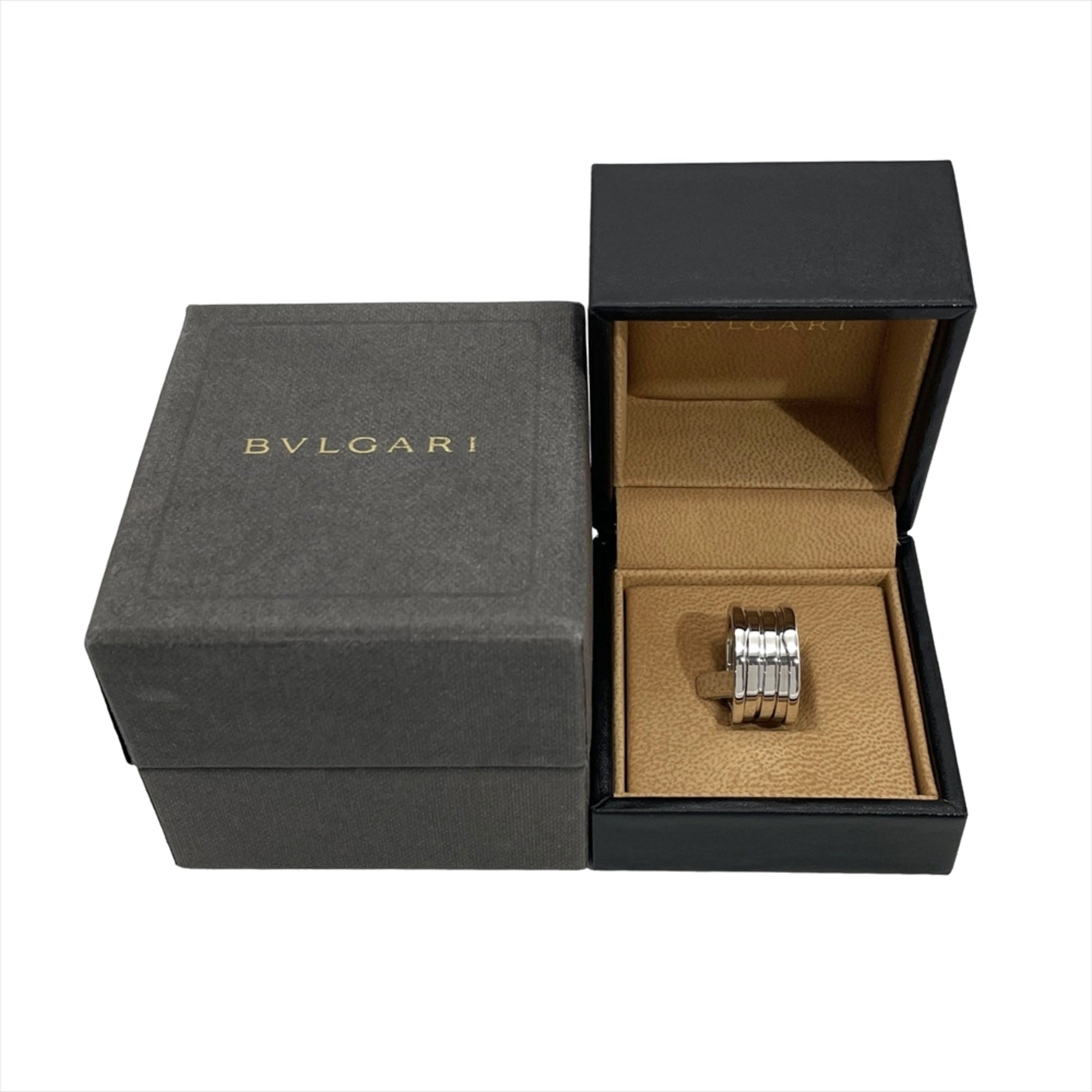 Bvlgari White White Gold Band Ring (Pre-Owned)