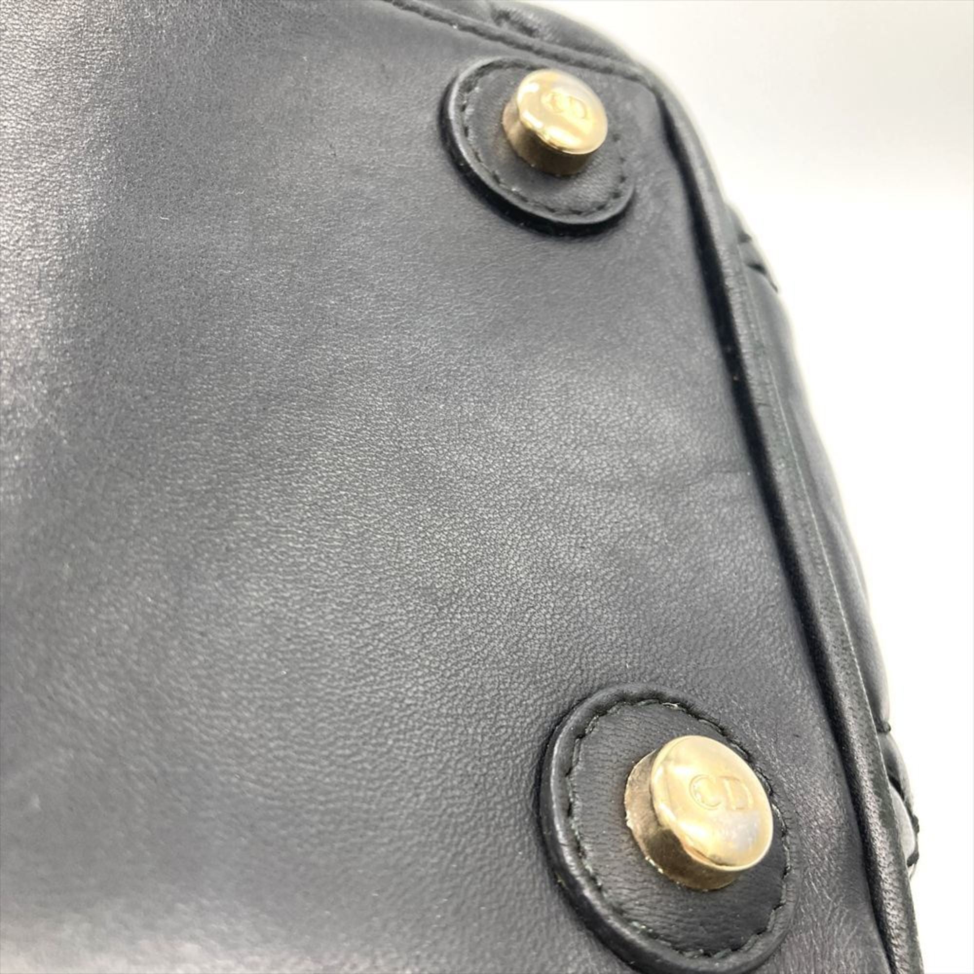 Christian Dior Black Leather Handbag (Pre-Owned)