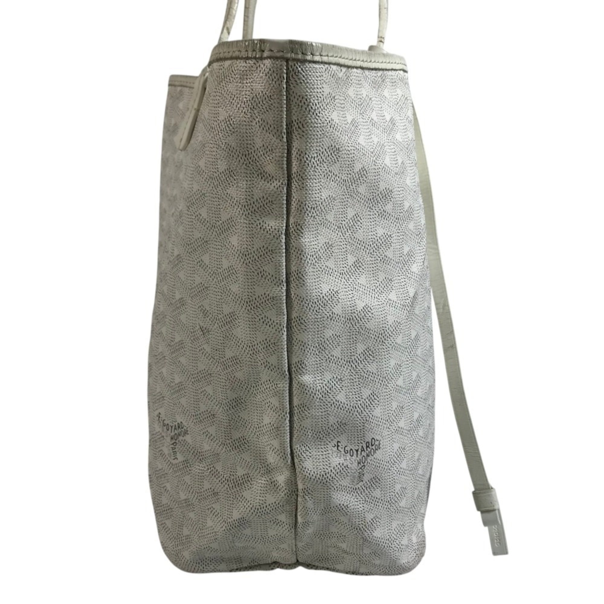 Goyard White Pvc Leather Pouch Shoulder Bag Tote Bag (Pre-Owned)