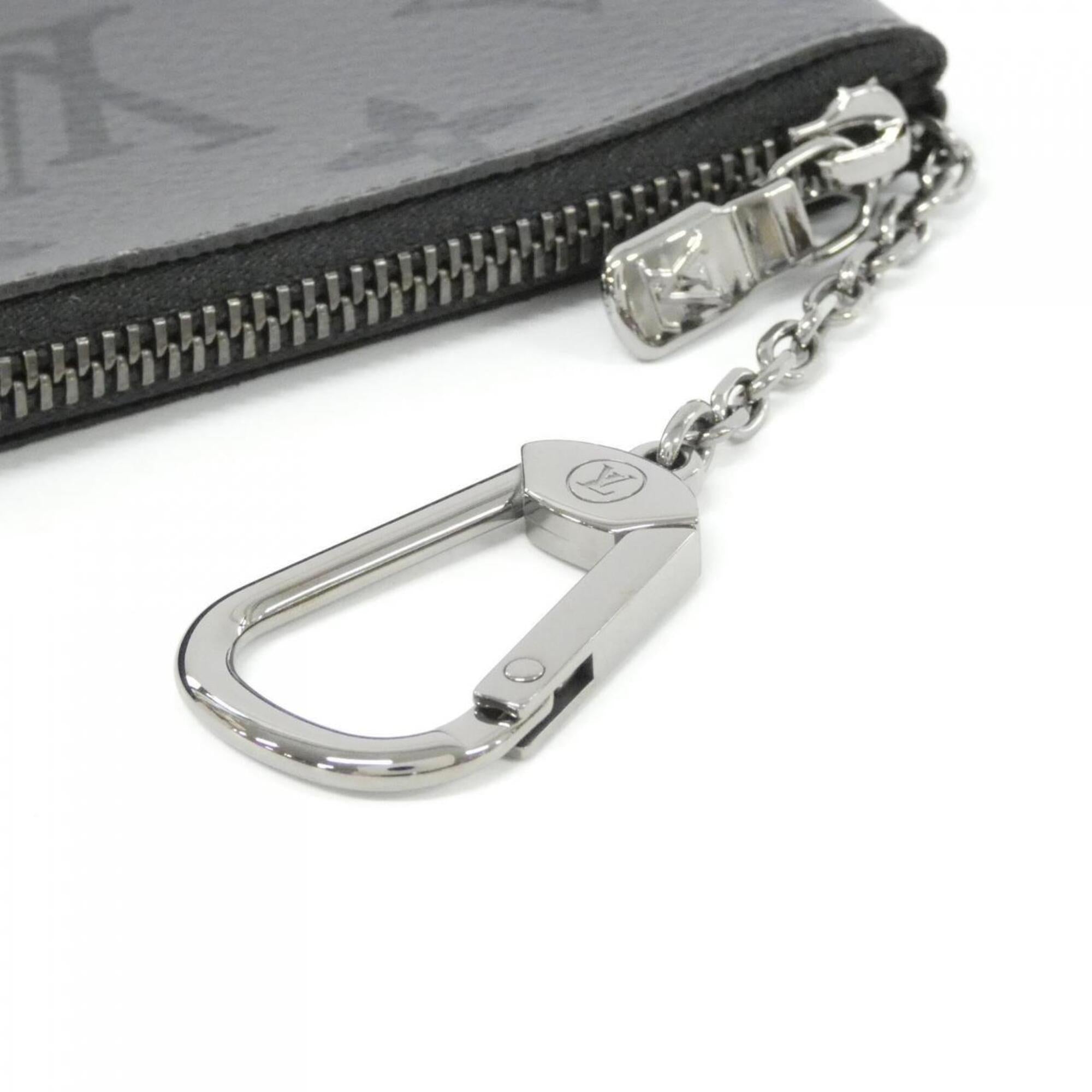 Louis Vuitton Black Gris Coated Canvas Coin Purse/Coin Case (Pre-Owned)