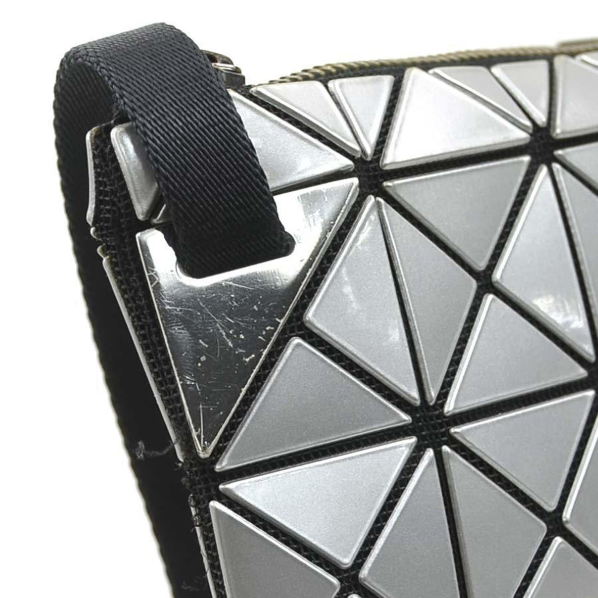 Issey Miyake Gray Pvc Shoulder Bag (Pre-Owned)