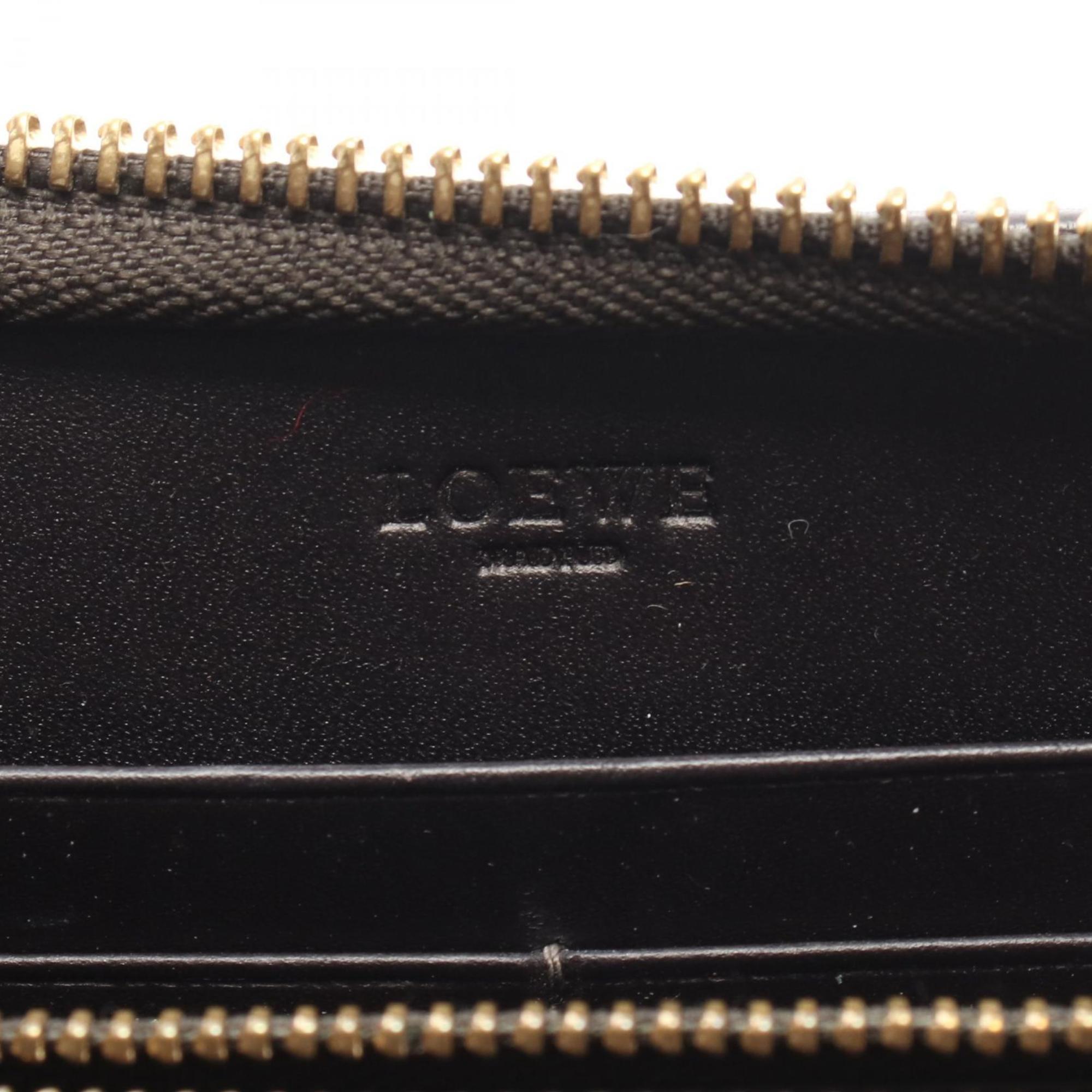 Loewe Brown Leather Long Wallet (Bi-Fold) (Pre-Owned)