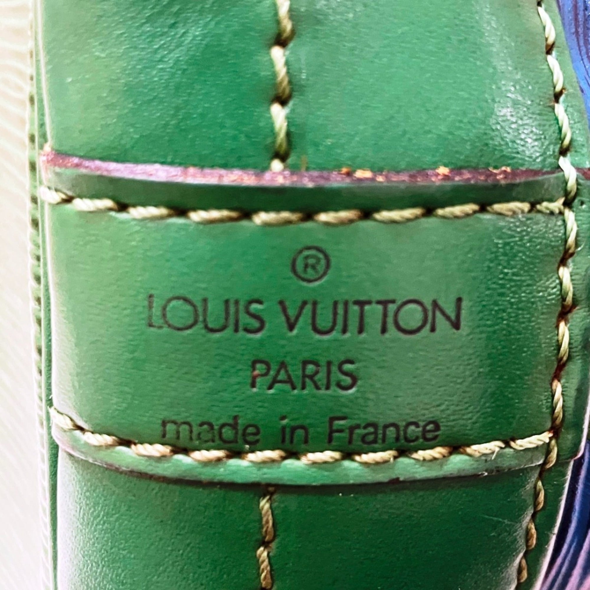 Louis Vuitton Blue Galle Green Epi Leather Shoulder Bag (Pre-Owned)